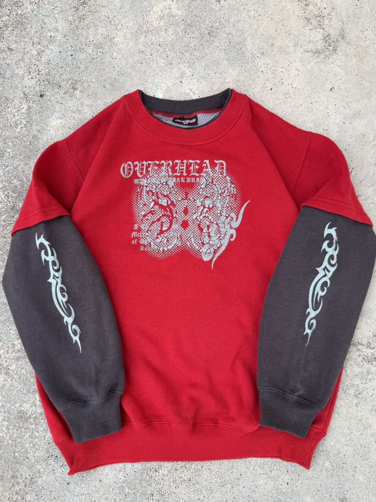 Affliction 2000s Overhead Cyber Spiral Tattoo y2k Sweatshirt Size US XS / EU 42 / 0 - 1 Thumbnail