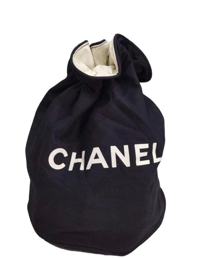 Chanel CHANEL Canvas Drawstring Bucket Bag