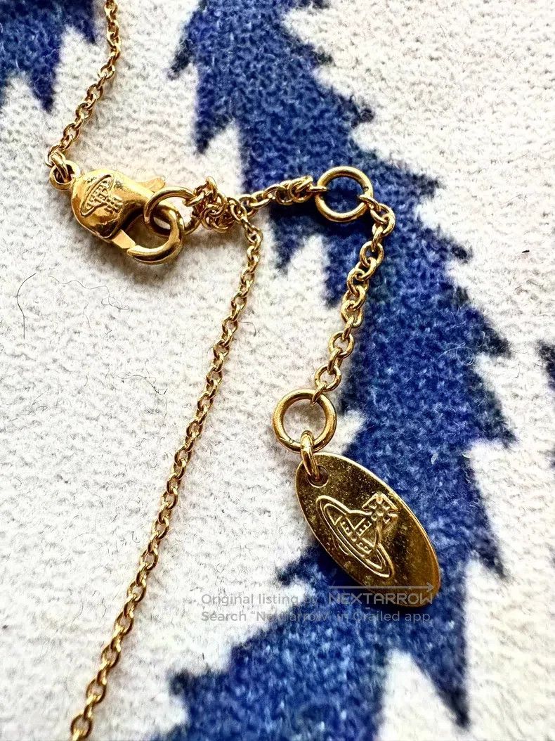 Vivienne Westwood Vivienne Westwood Vintage Pink Flower Saturn Necklace Size ONE SIZE - 5 Thumbnail