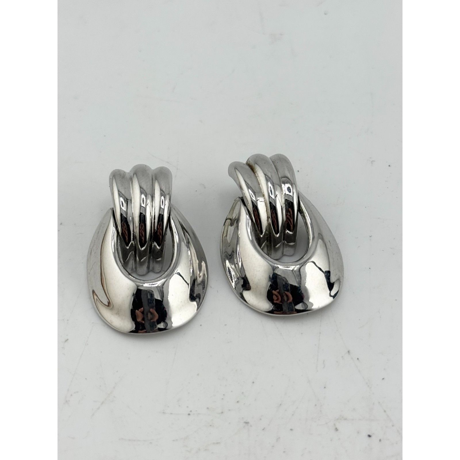 Vintage Vintage silver dangle drop earrings Size ONE SIZE - 2 Thumbnail