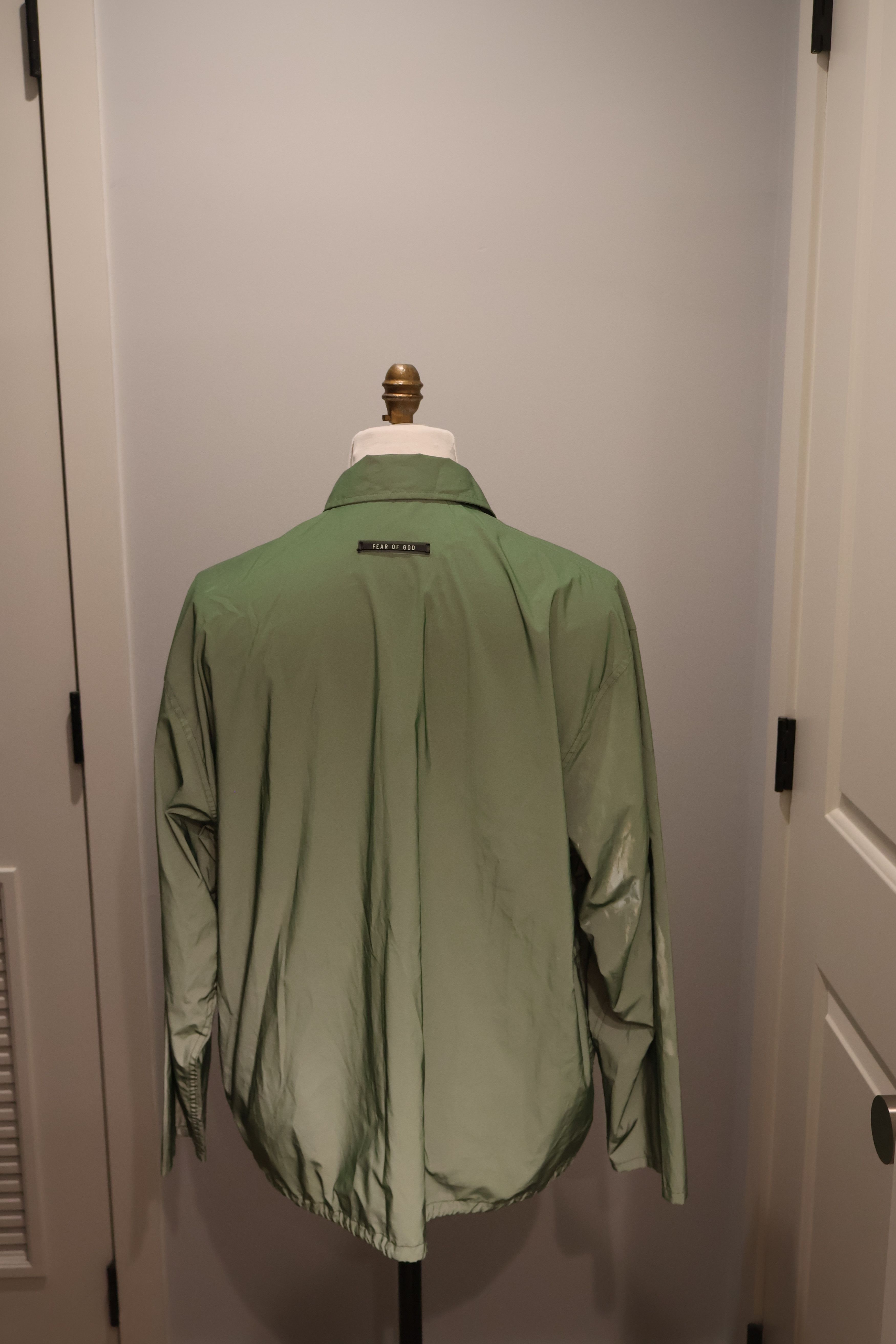 Fear of God Fear of God iridescent green nylon windbreaker - mens Medium Size US M / EU 48-50 / 2 - 4 Thumbnail