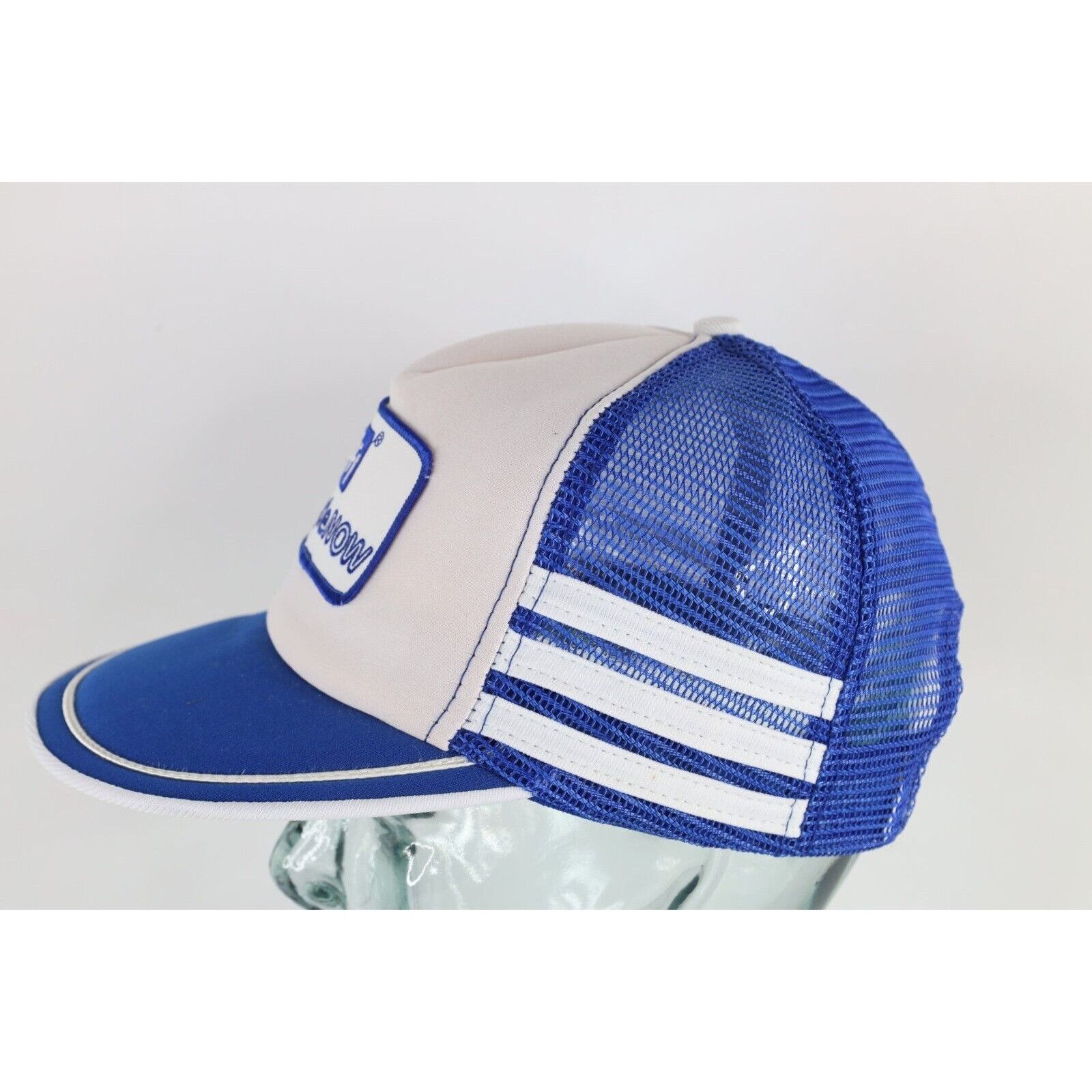 Vintage Deadstock Vintage 80s 3 Stripes BFI Recycle Now Trucker Hat Size ONE SIZE - 4 Thumbnail