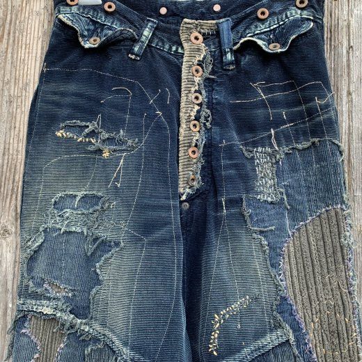 Kapital KAPITAL kountry indigo corduroy BORO pants distressed 31 new Size US 31 - 11 Thumbnail