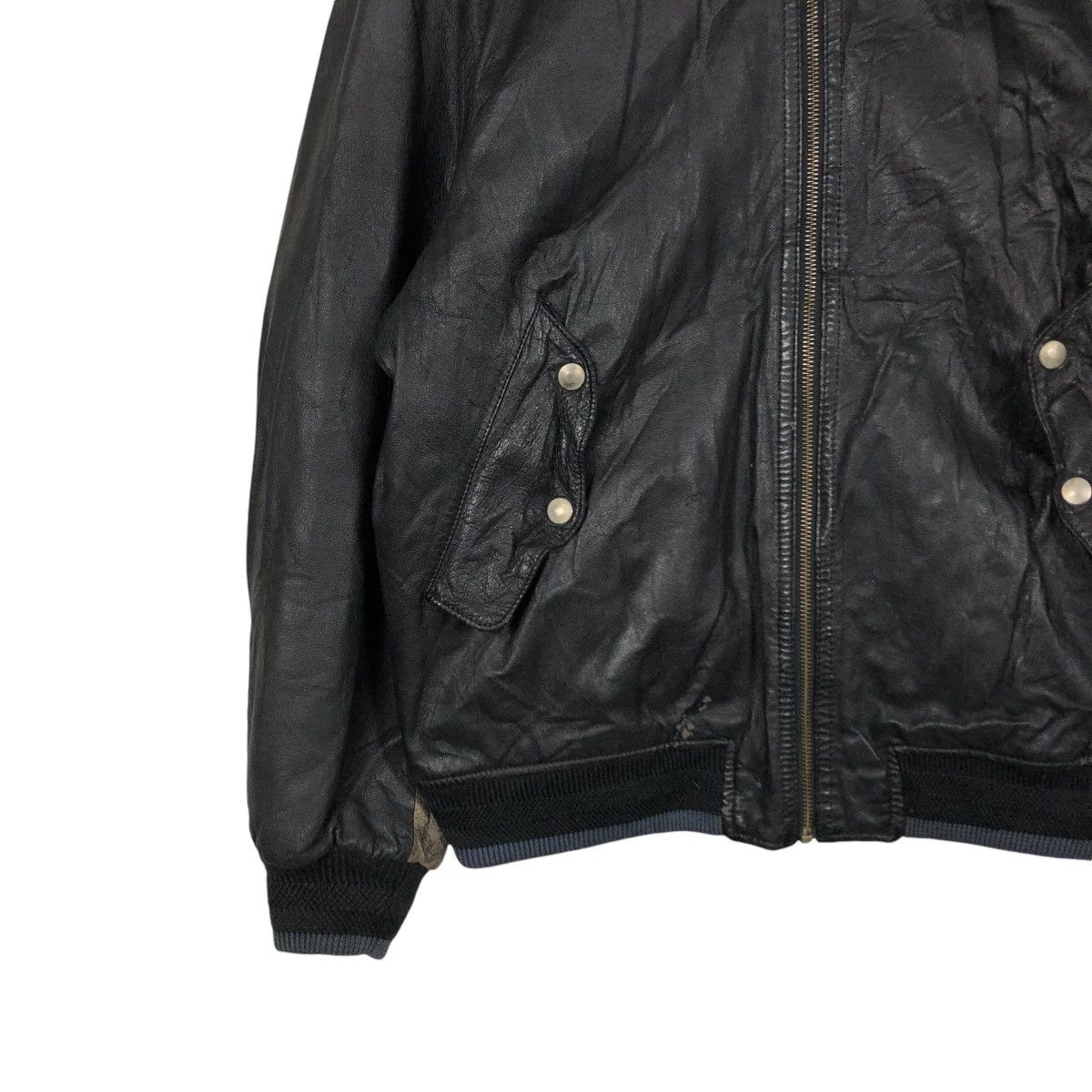 Japanese Brand VINTAGE BIKER LEATHER JACKET BALL INTERNATIONAL ISSEYMIYAKE Size US M / EU 48-50 / 2 - 6 Thumbnail