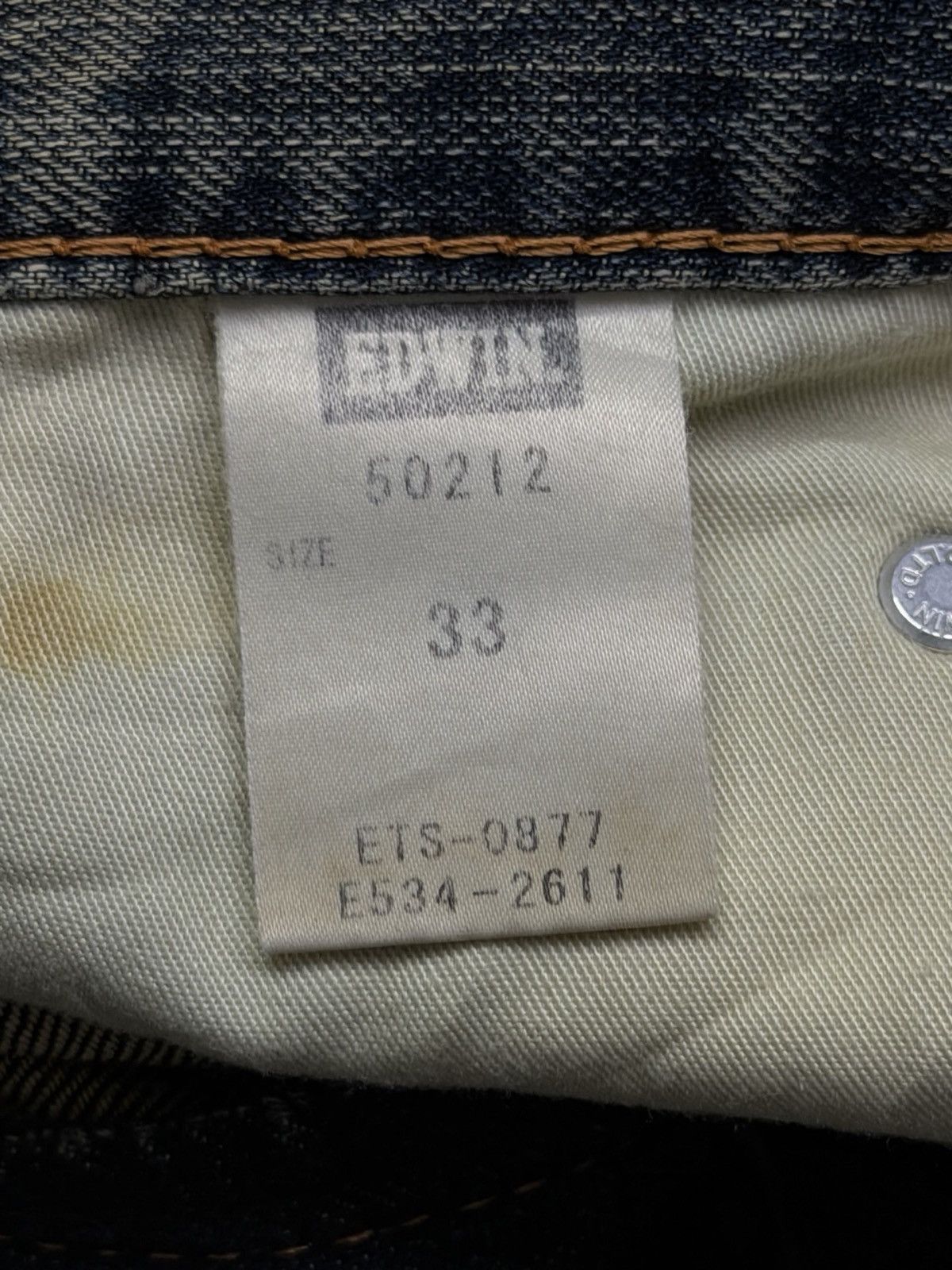 Edwin Vintage Edwin 502 Made In Japan | Vintage Mud Wash Denim W35 Size US 35 - 13 Thumbnail