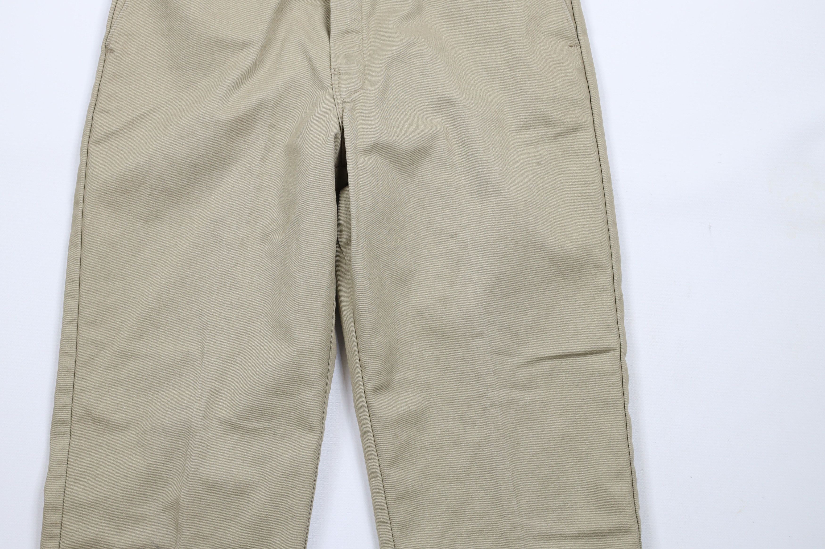 Dickies × Vintage Vintage 70s Dickies Lined Wide Leg Workwear Pants USA Beige Size US 32 / EU 48 - 4 Thumbnail
