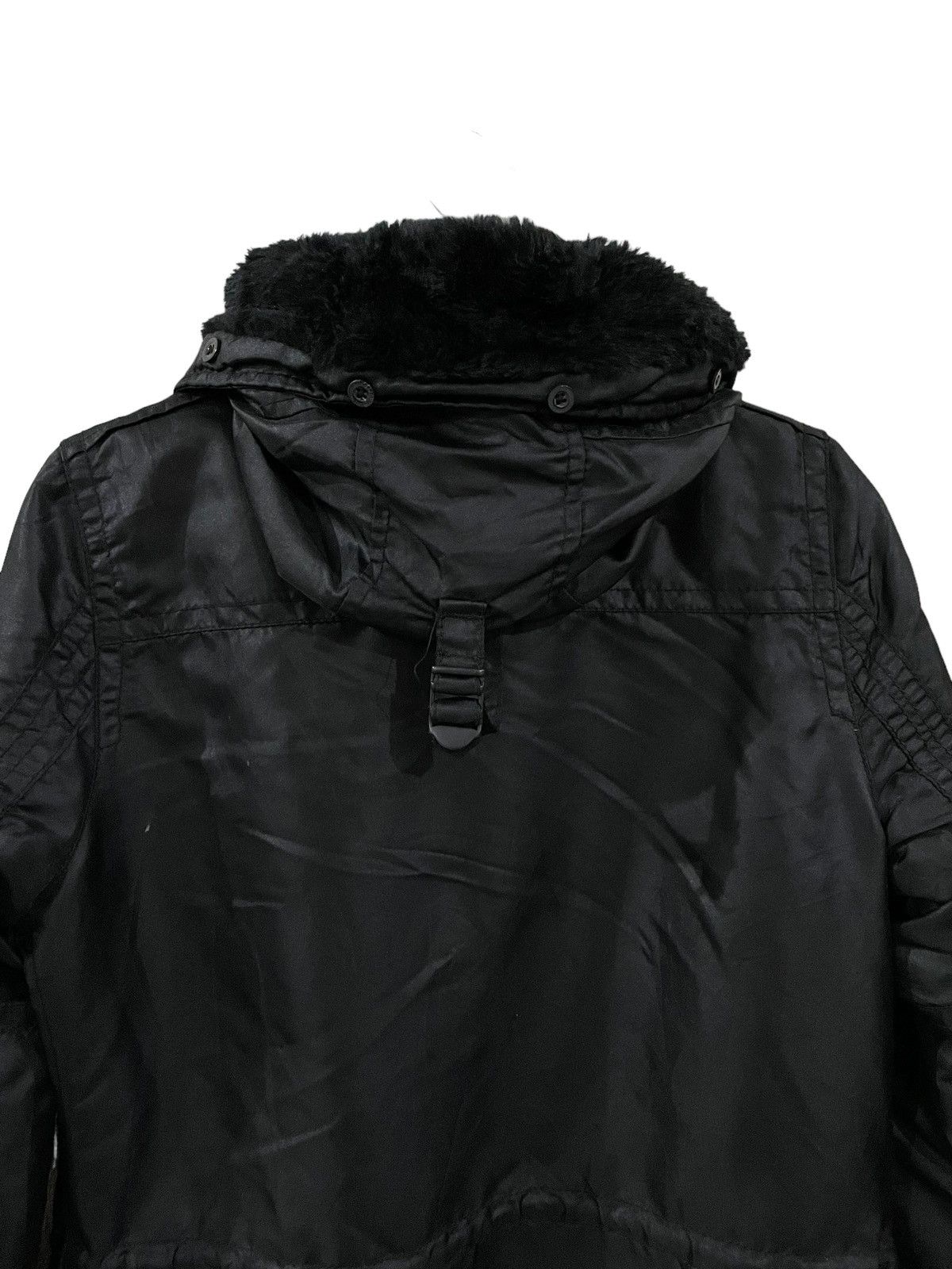 Japanese Brand × MOUSSY Y2k🔥 Vintage Moussy Multi Pocket Black Hooded Parka Size US S / EU 44-46 / 1 - 12 Thumbnail