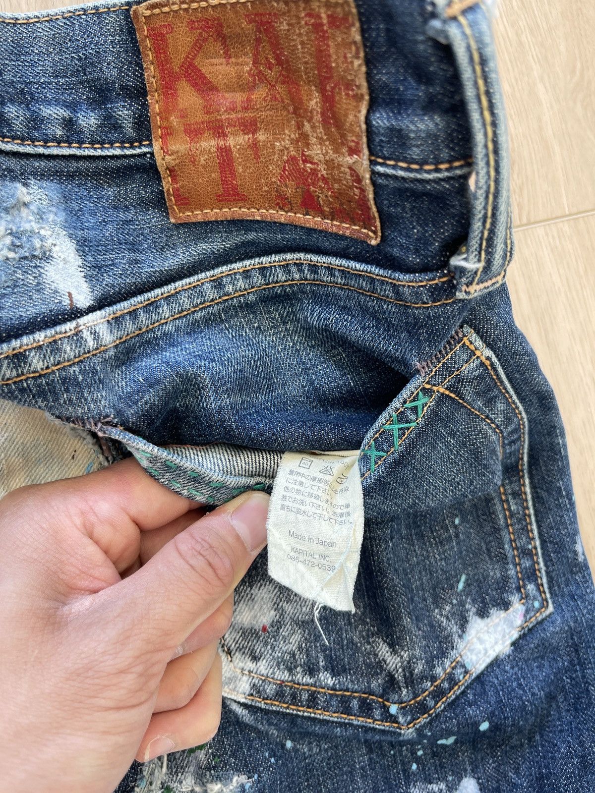 Kapital KAPITAL Vintage Sashiko Boro Patchwork Denim Jeans Size US 29 - 10 Thumbnail