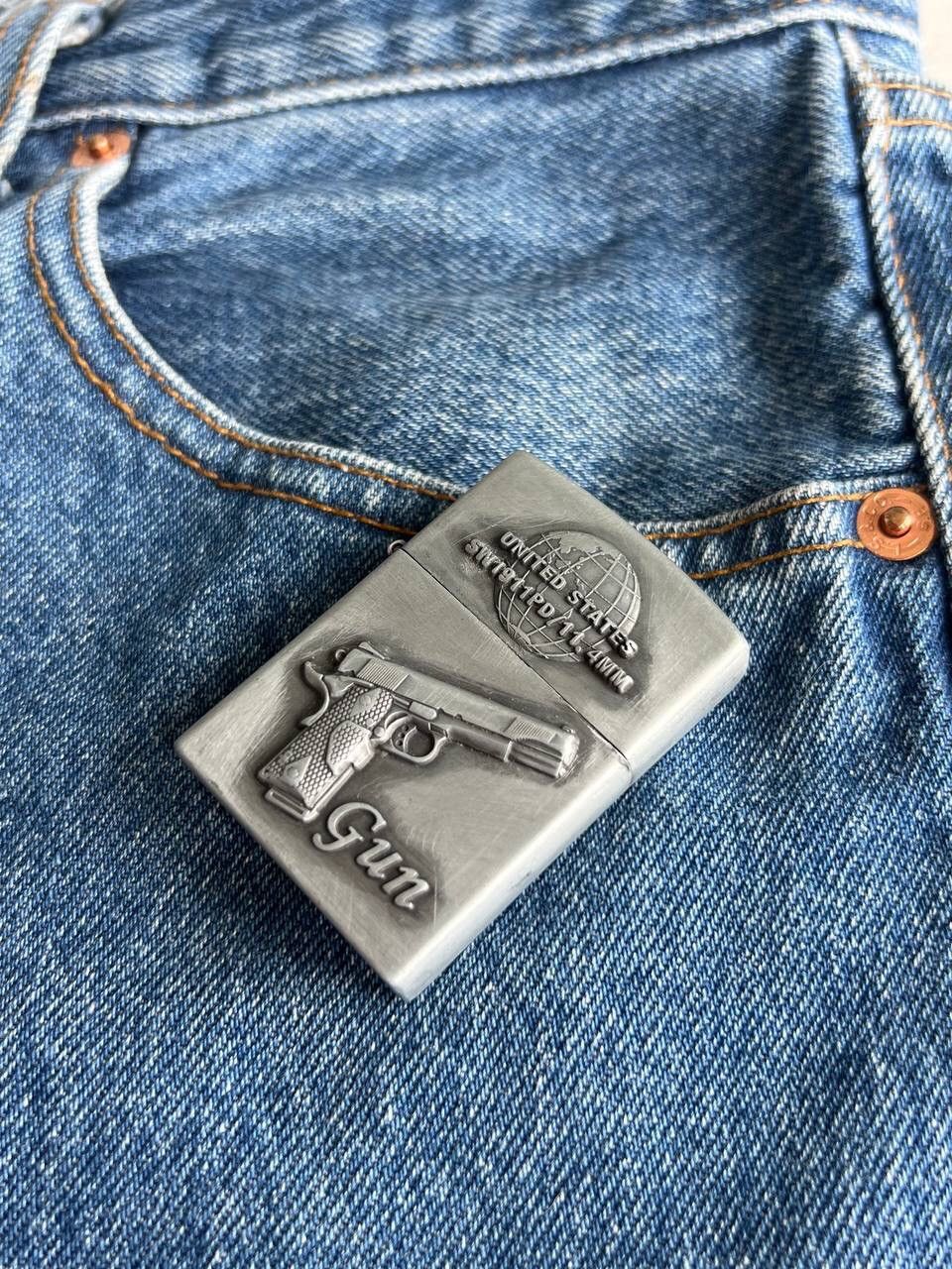 Japanese Brand × Vintage Y2K ELEGANCE PISTOL GUN GEOMETRIC METAL PUNK ROCK LIGHTER Size ONE SIZE - 10 Thumbnail