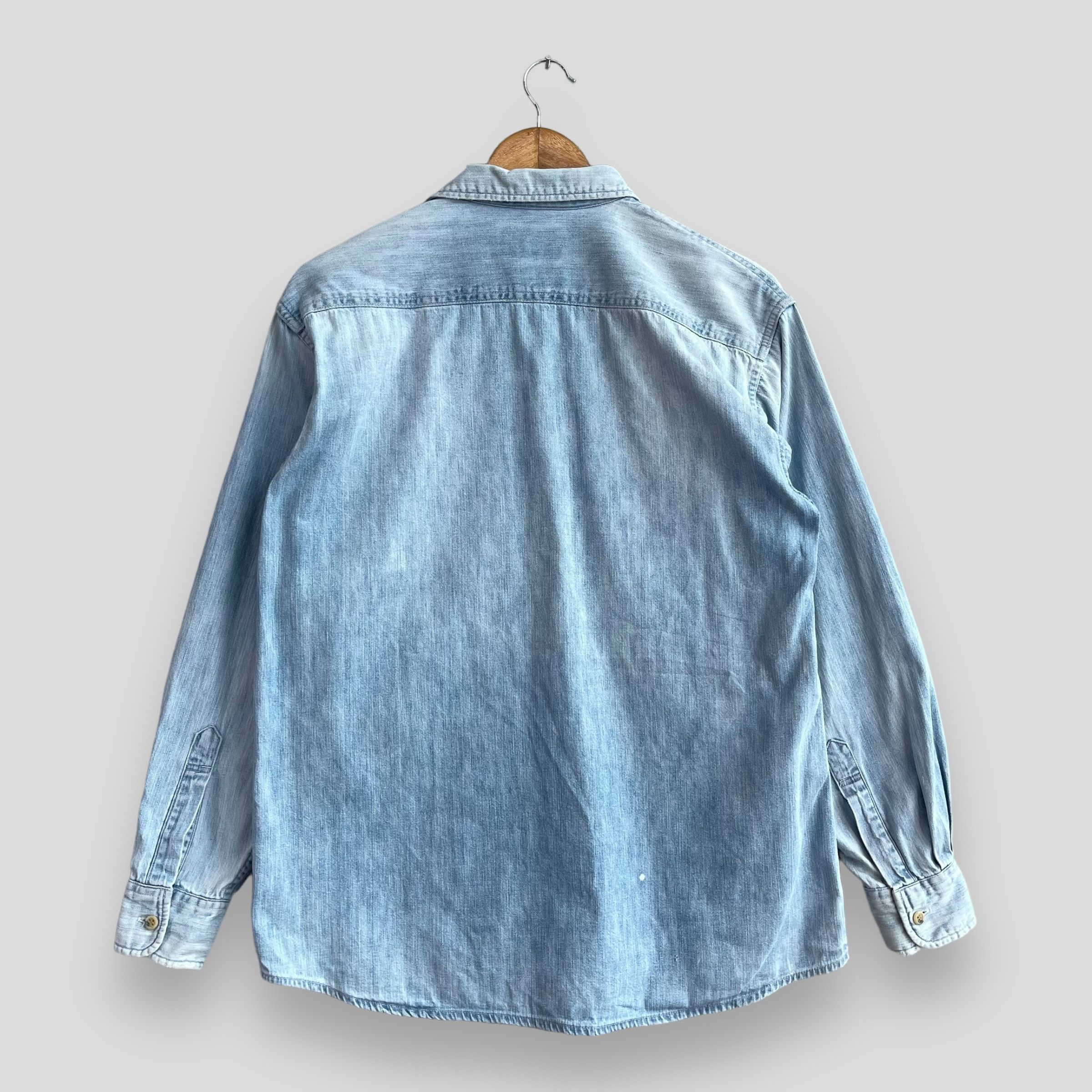 Levi's × Vintage Vintage LEVIS Orange Tab Denim Workers Button Up Shirt Size US M / EU 48-50 / 2 - 7 Thumbnail