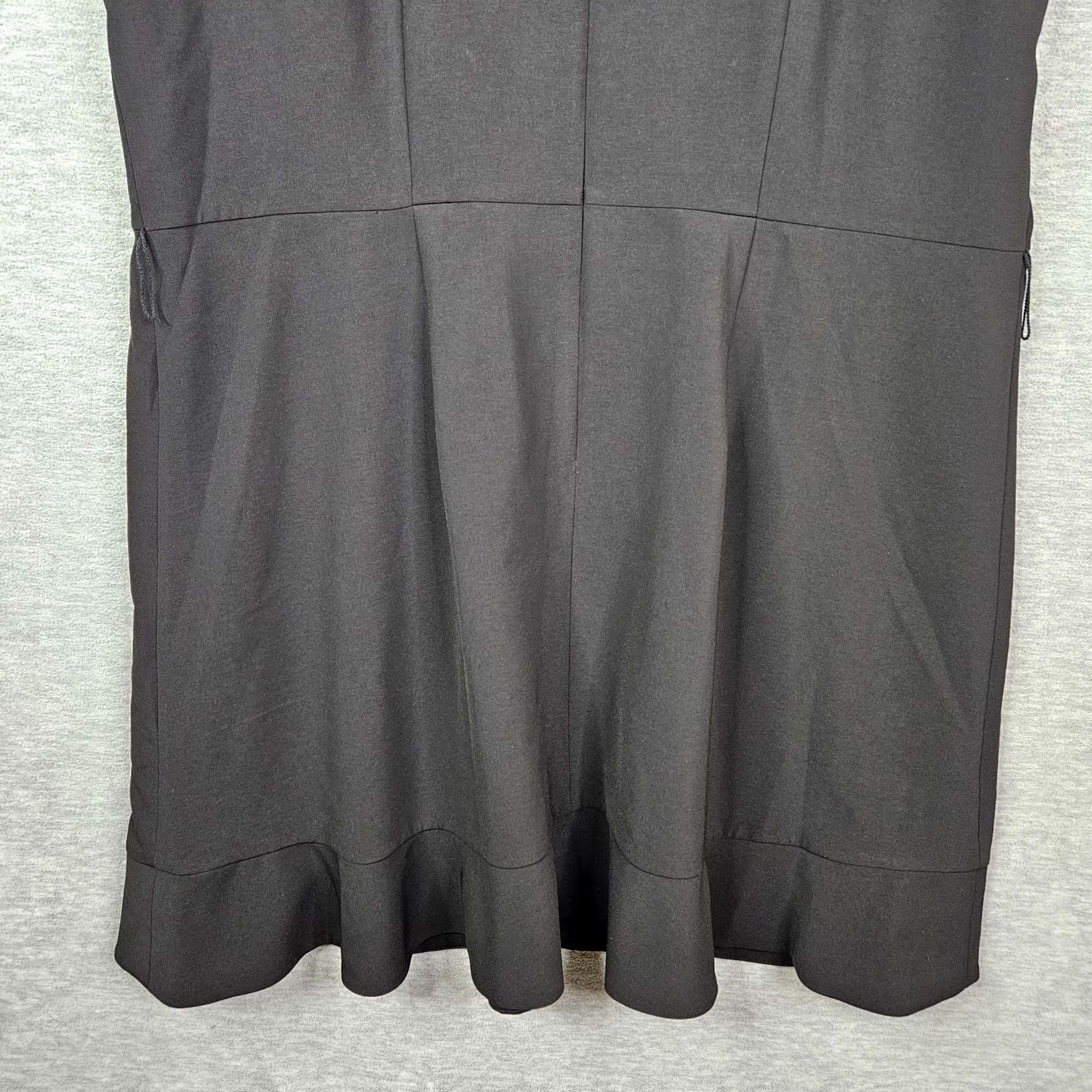 Loft LOFT Plus Black Ruffle Sleeve Fit & Flare Dress Plus Size 20 NEW Size 3XL / US 20-22 - 5 Thumbnail