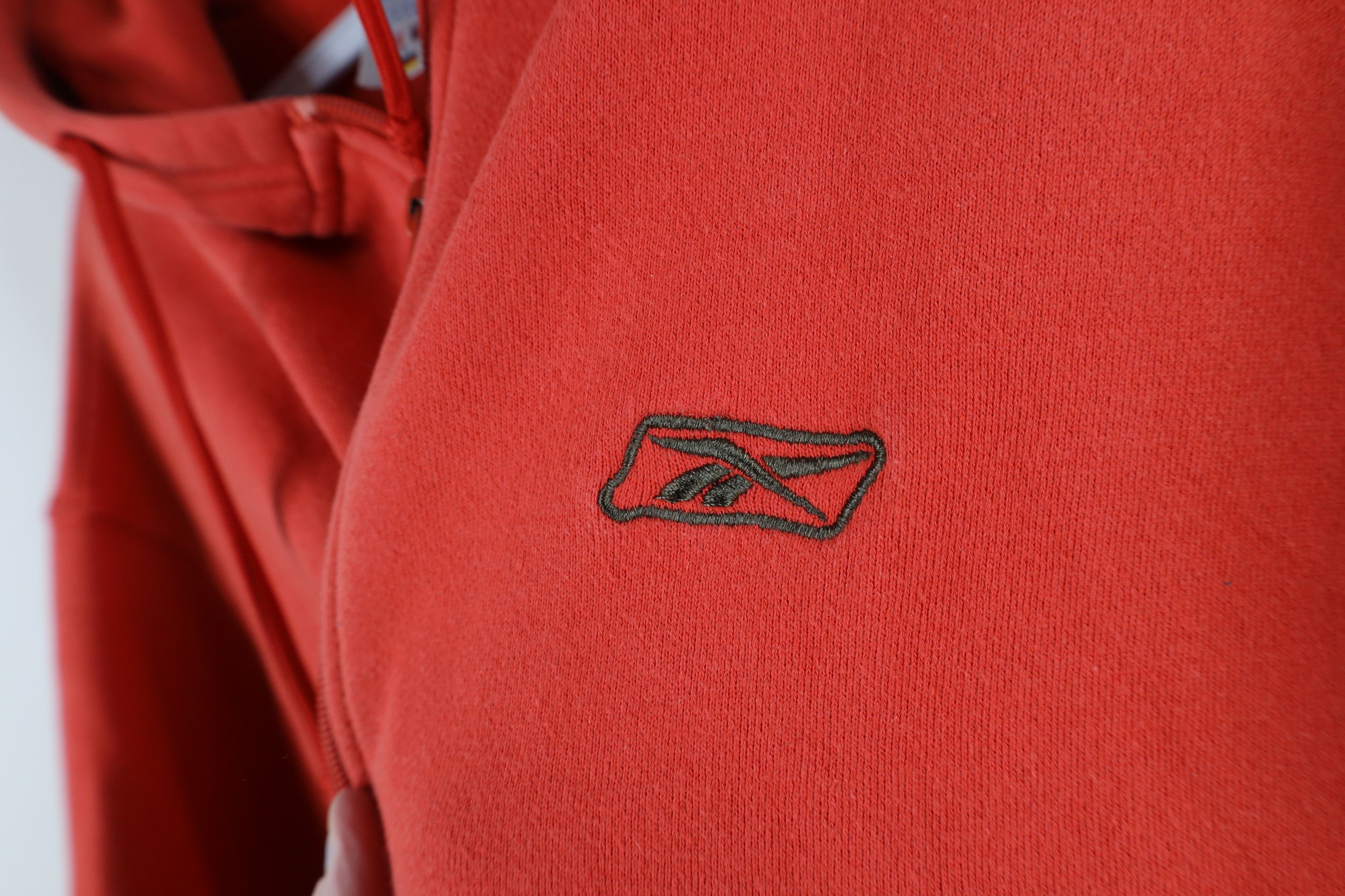 Reebok × Vintage Vintage 90s Reebok Classic Logo Full Zip Hoodie Sweatshirt Size US XL / EU 56 / 4 - 5 Thumbnail