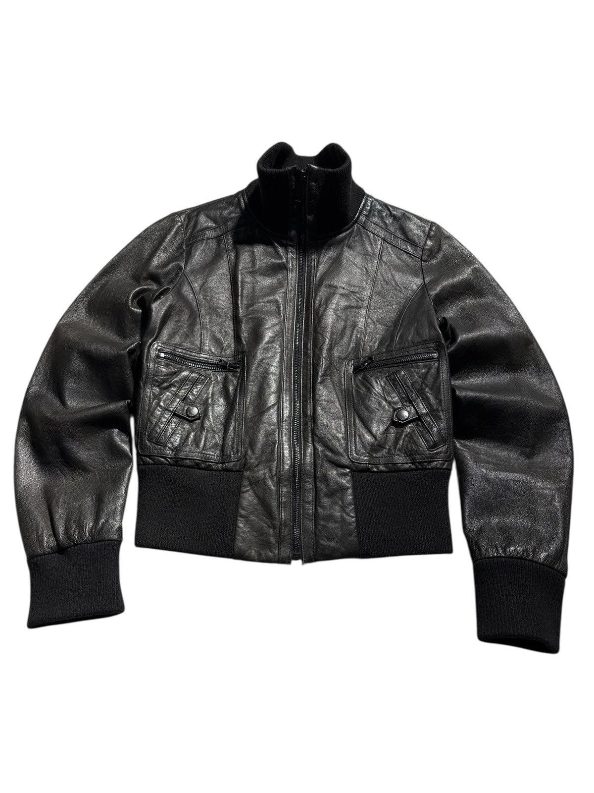 Levi's Vintage Clothing Vintage Levis Leather Jacket Bomber High Neck Size S / US 4 / IT 40 - 1 Thumbnail