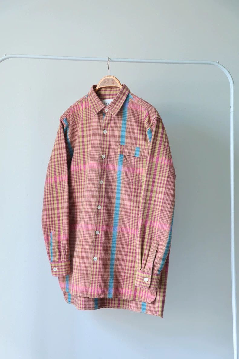 Our Legacy Our Legacy size48 Pink flannel plaid shirt Size US M / EU 48-50 / 2 - 6 Thumbnail