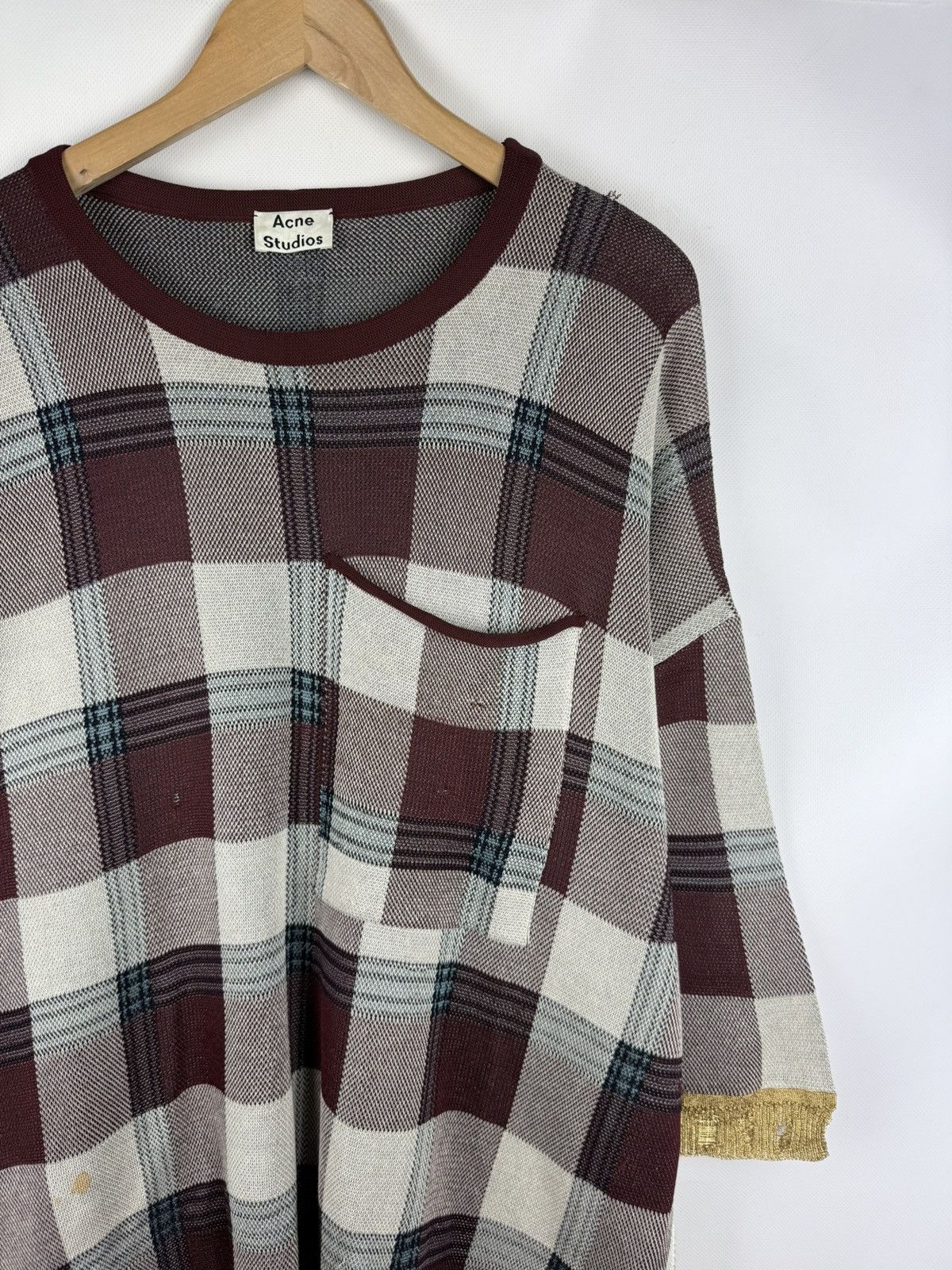 Acne Studios Acne Studios Beah Check SS17 Ladies Oversized Sweater Dress Size XS / US 0-2 / IT 36-38 - 6 Thumbnail