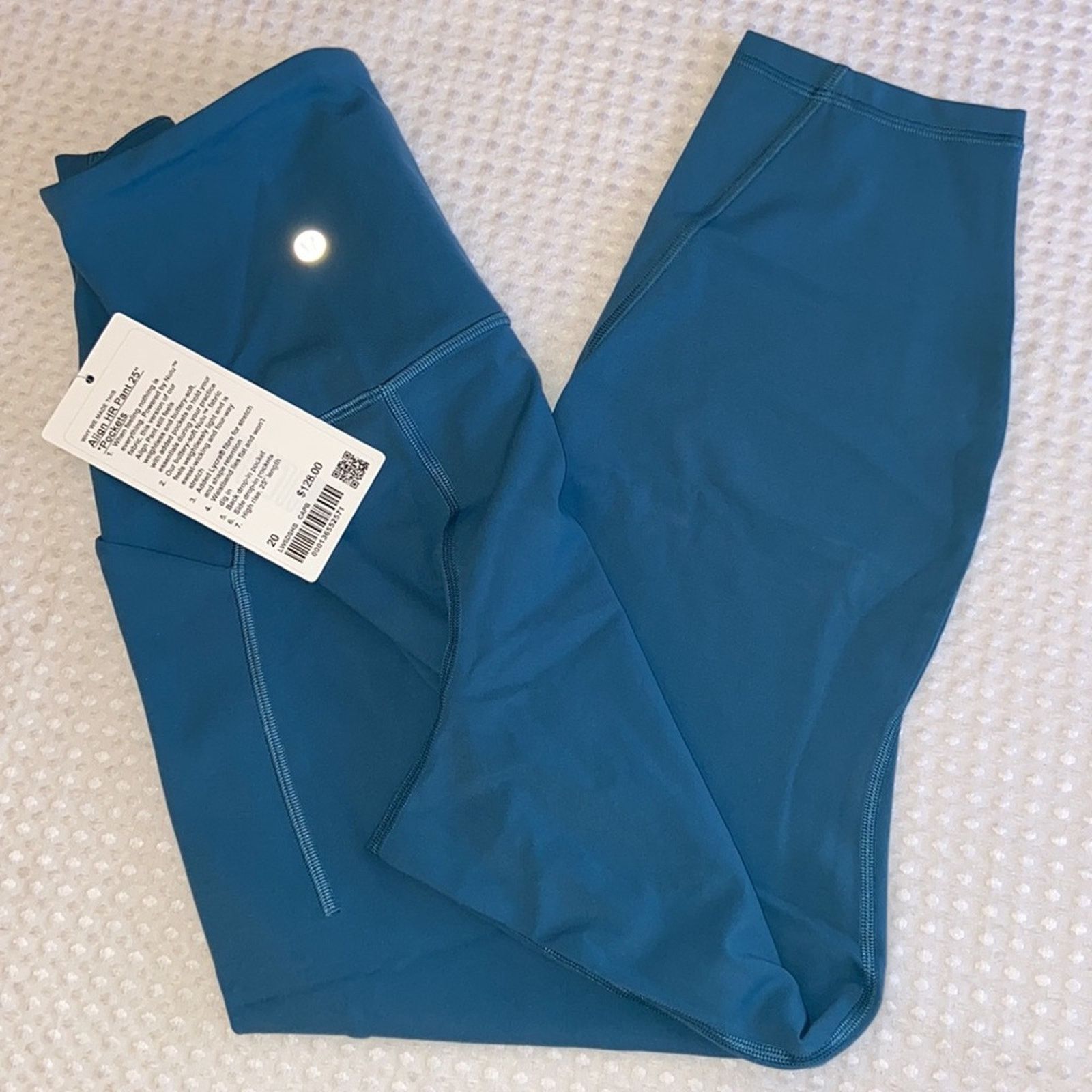Lululemon NEW! $128 Align High Rise HR Pant 25” Pocket Capture Blue 20 Size 42" / US 20 - 11 Thumbnail