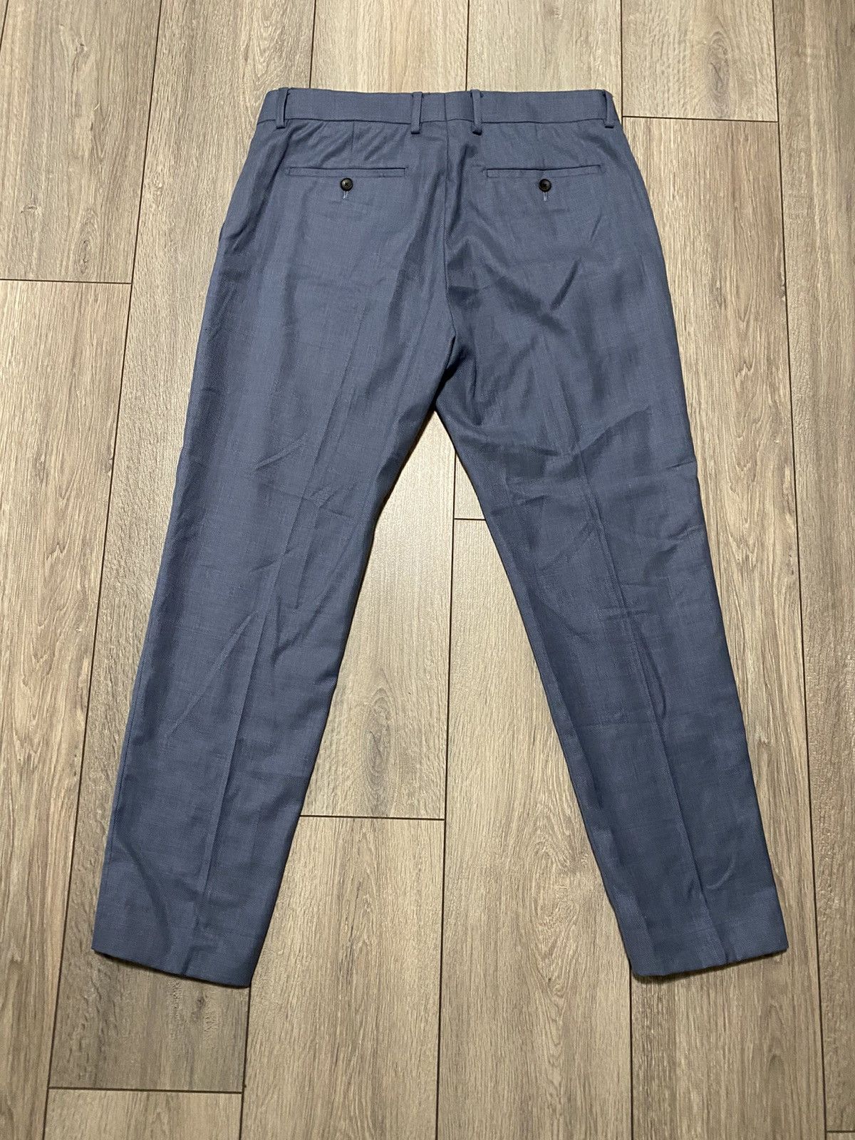 Loro Piana Vintage Loro Piano Casual Pants Super 130’s Wool Slate Blue Size US 36 / EU 52 - 2 Thumbnail
