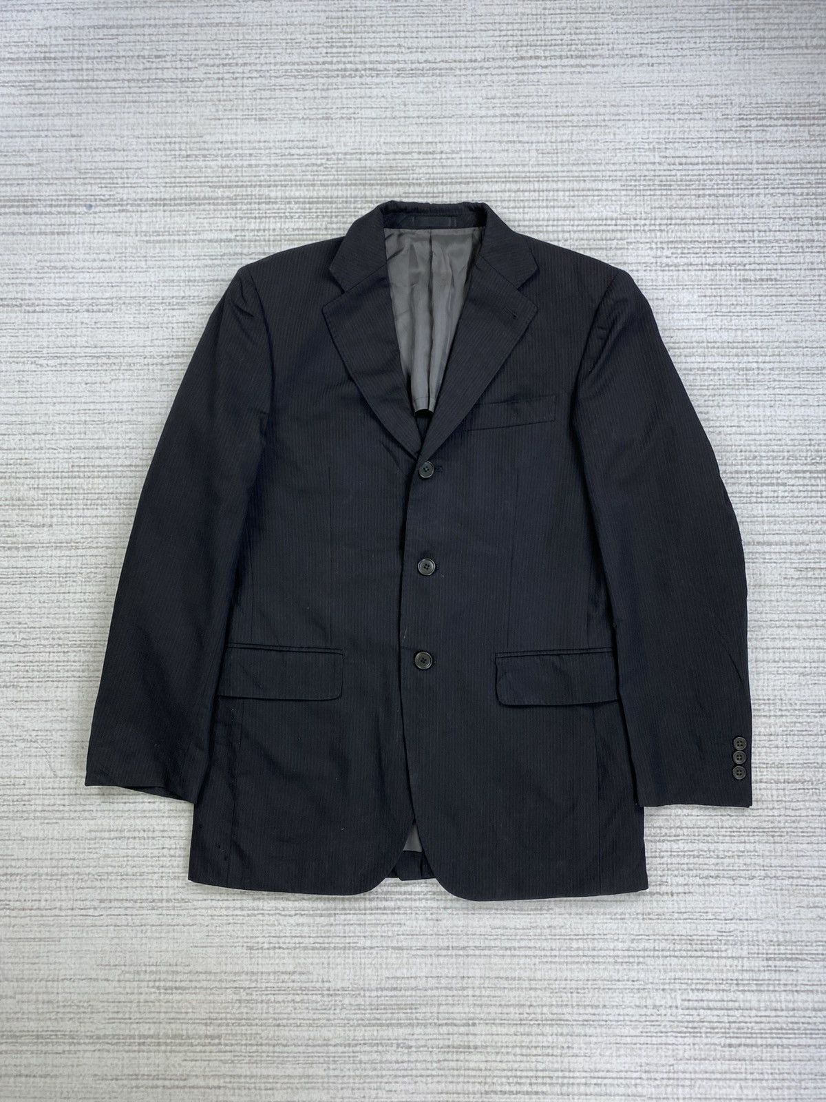 Issey Miyake × Tete Homme × Vintage Vintage Tete Homme By Kazutaka Katoh Harringbone Blazer Size US M / EU 48-50 / 2 - 1 Thumbnail