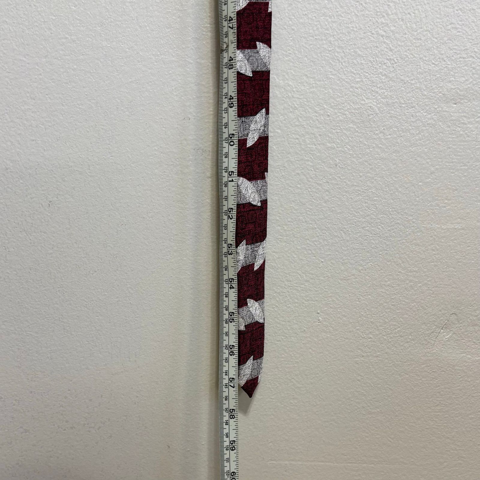 Stafford Stafford Executive Burgundy Silk Tie Silver Design Size ONE SIZE - 9 Thumbnail