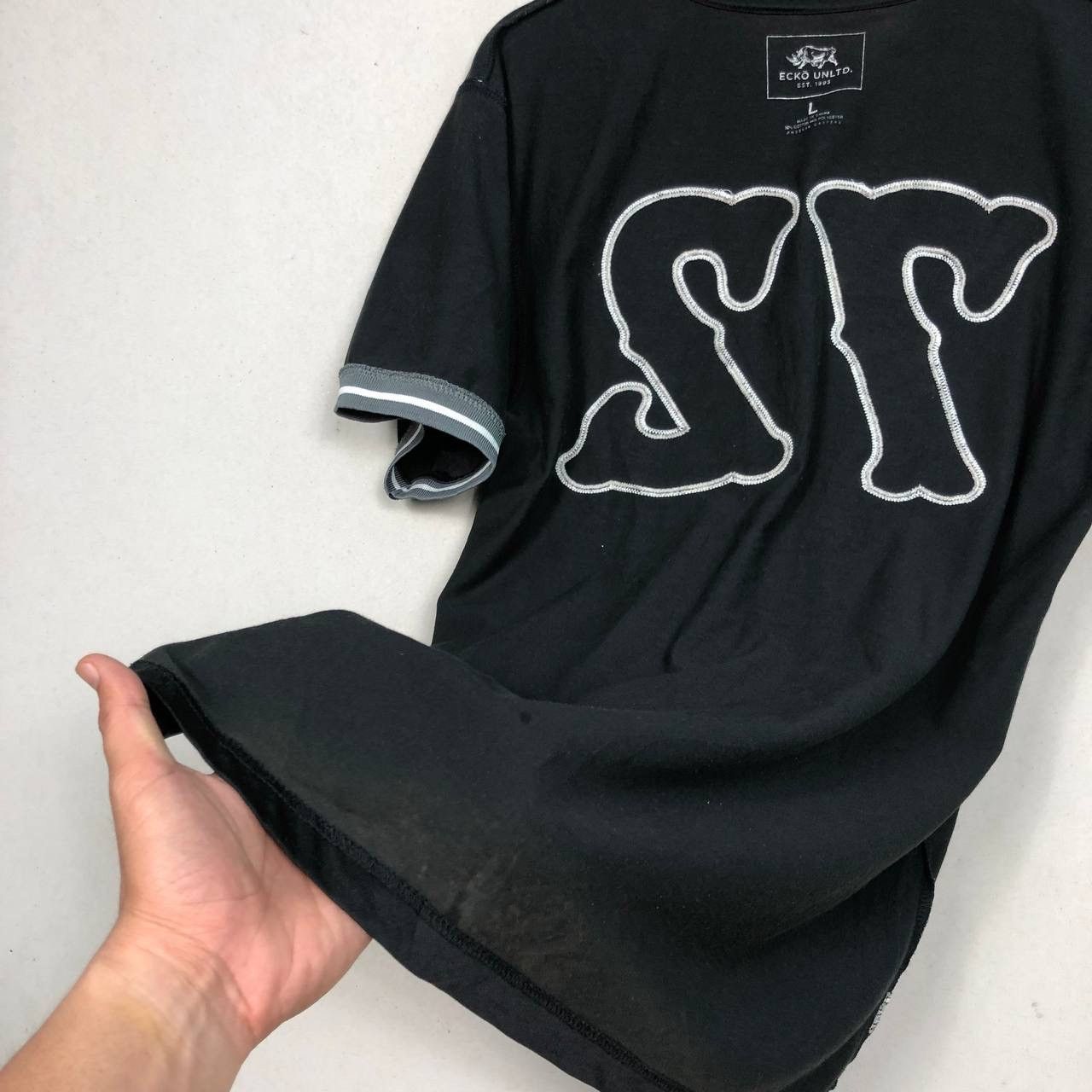 Ecko Unltd. Cyber Y2K ECKO UNLTD 72 Black Hockey Jersey Size US L / EU 52-54 / 3 - 7 Thumbnail