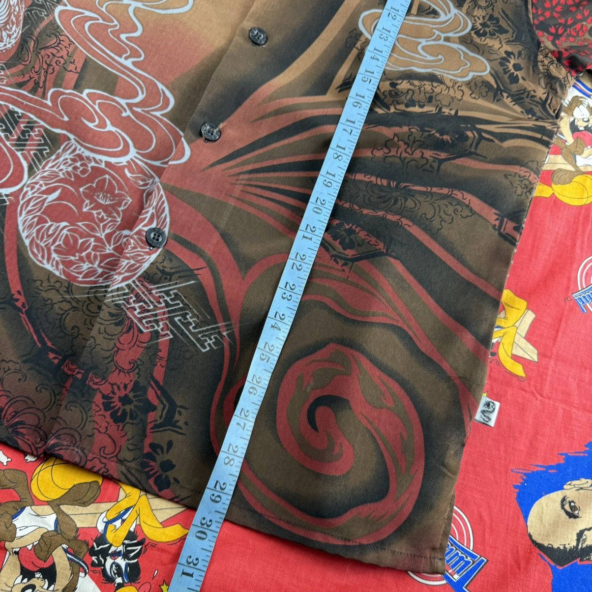 Dogtown DOGTOWN Aloha Shirt Japanese Pattern Dragon Rayon Rare Size US L / EU 52-54 / 3 - 13 Thumbnail