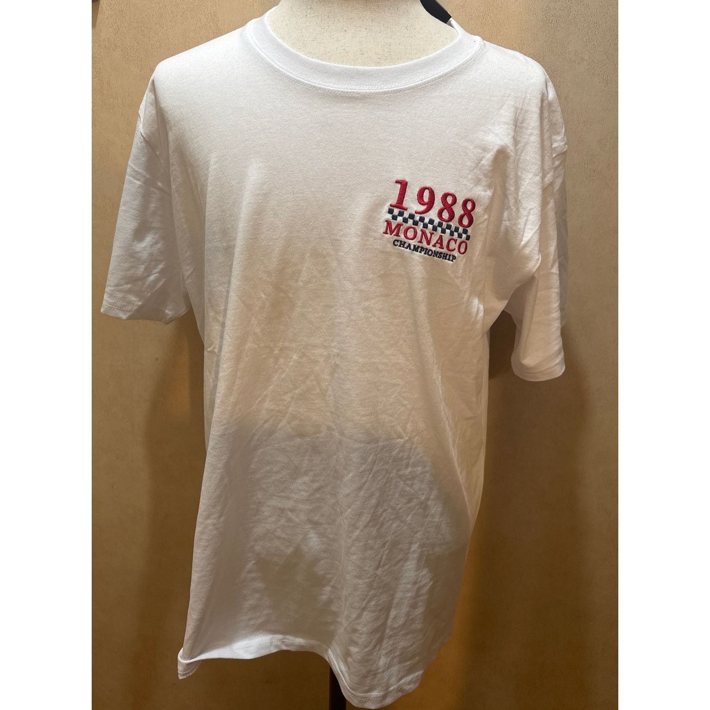 Other BrandMakers Monaco F1 Tee White Red Black Embroidery L Size US L / EU 52-54 / 3 - 1 Thumbnail
