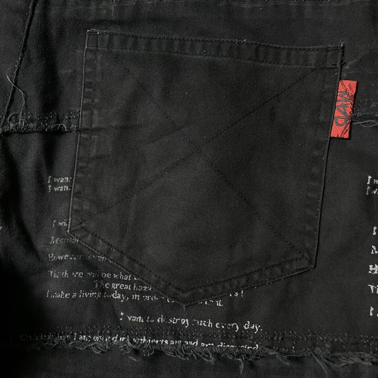 If Six Was Nine × Japanese Brand × Yasuyuki Ishii 🇯🇵☠️ MAD PUNK WORDING PATCHES SEDITIONARIES PUNK GOTHIC PANTS Size US 29 - 20 Thumbnail
