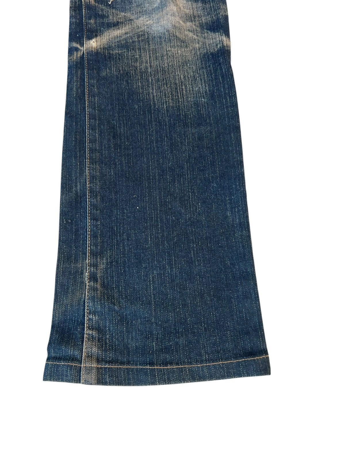 Tornado Mart Trashed Tornado Mart Distress Dirty Mud Denim Flare Jeans Size US 33 - 14 Thumbnail