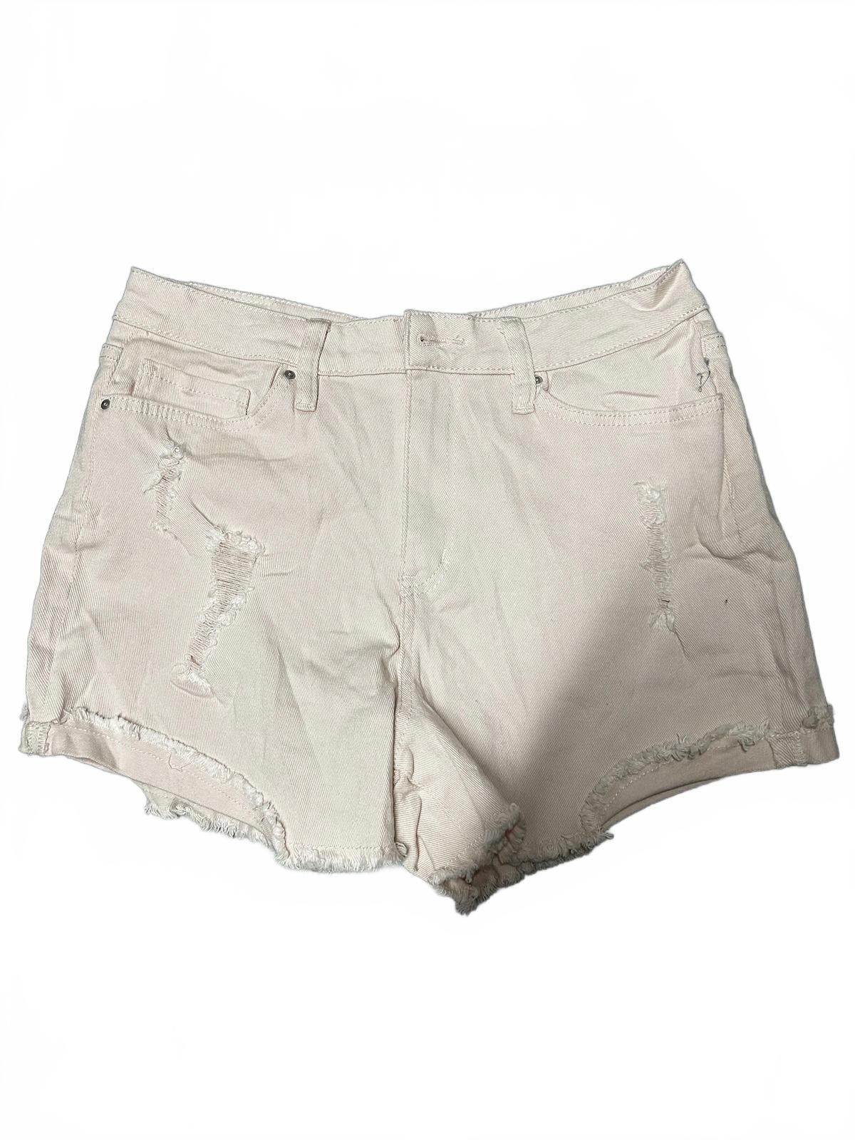 Designer YMI Distressed Denim Shorts - Light Pink Size 30" / US 8 / IT 44 - 1 Thumbnail