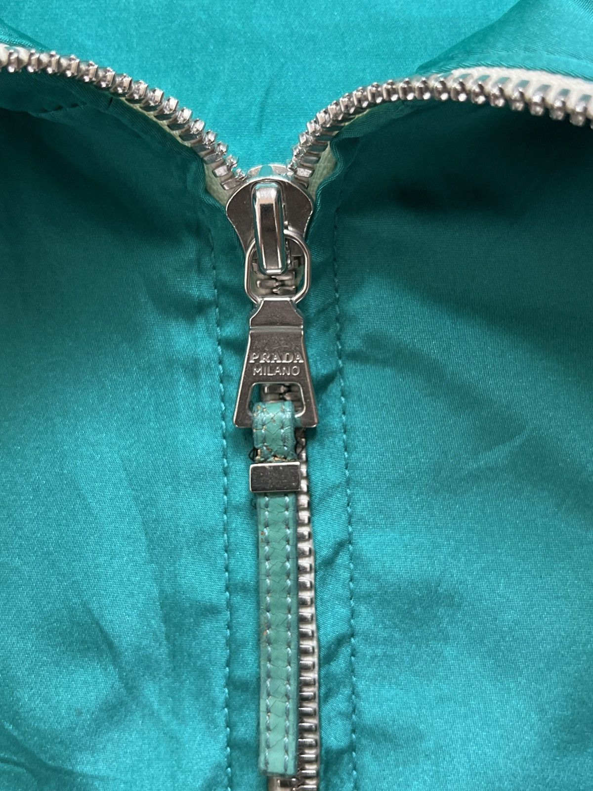 Prada Prada Emerald Green Silk Jacket Size S / US 4 / IT 40 - 9 Thumbnail