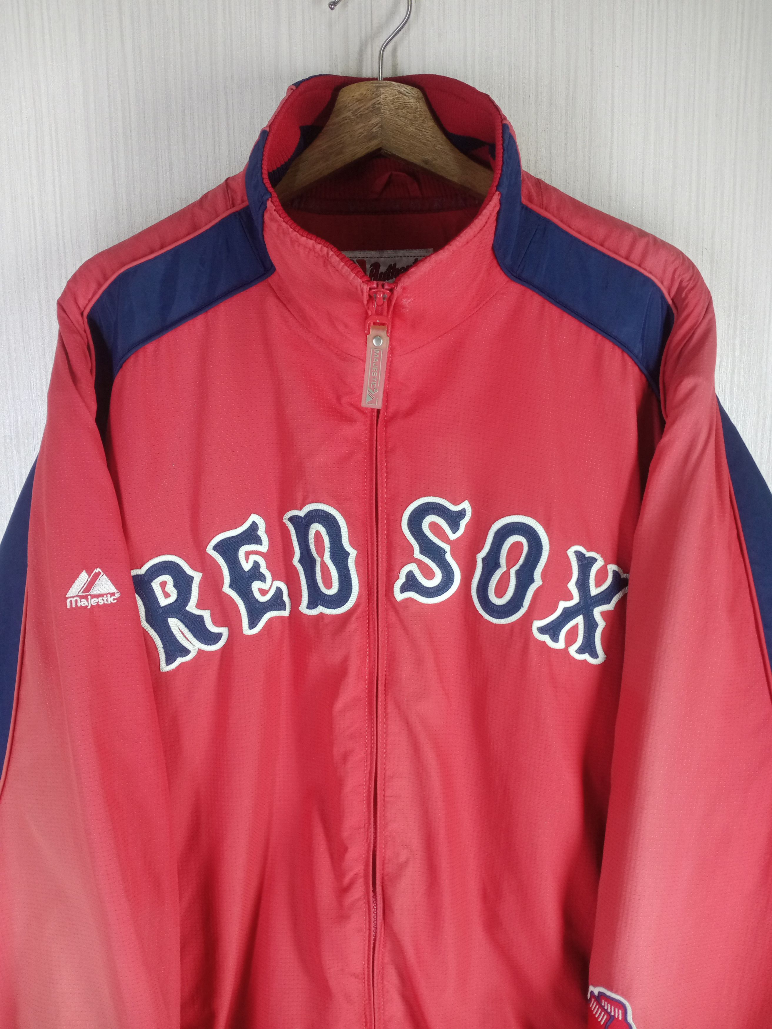 Majestic Rare Vintage Boston Red Sox MLB Bomber Jacket Size US L / EU 52-54 / 3 - 3 Thumbnail