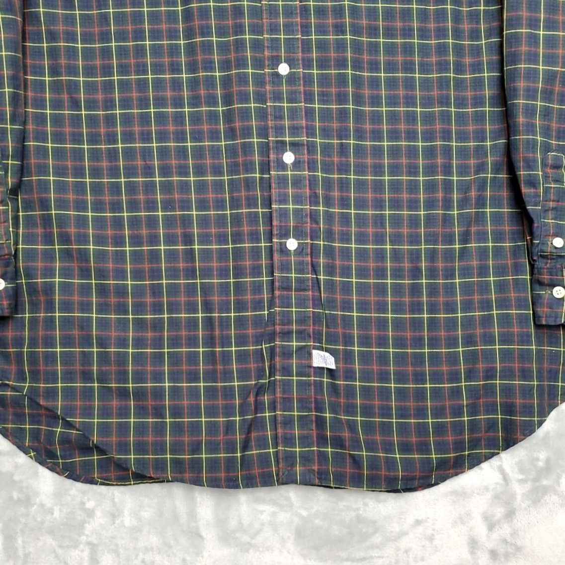 Polo Ralph Lauren Ralph Lauren Shirt Mens XL Blue Plaid 100% Cotton Long Sleeve Classic Button-Up Collared Size US XL / EU 56 / 4 - 2 Thumbnail