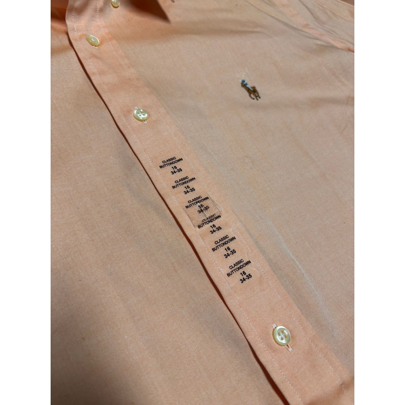 Designer × Polo Ralph Lauren NWT Polo Ralph Lauren Pink Dress Shirt Sz 16 34-35 Size US L / EU 52-54 / 3 - 3 Thumbnail
