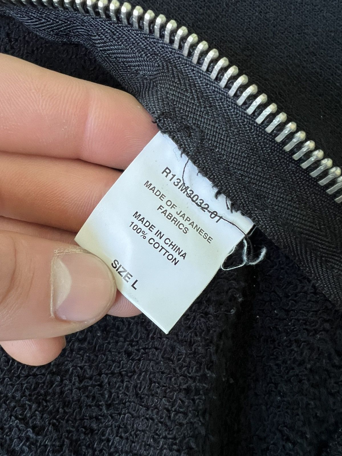 Japanese Brand × R13 R13 Oversized Zip Seam Military Knit Sweater Size US L / EU 52-54 / 3 - 12 Thumbnail