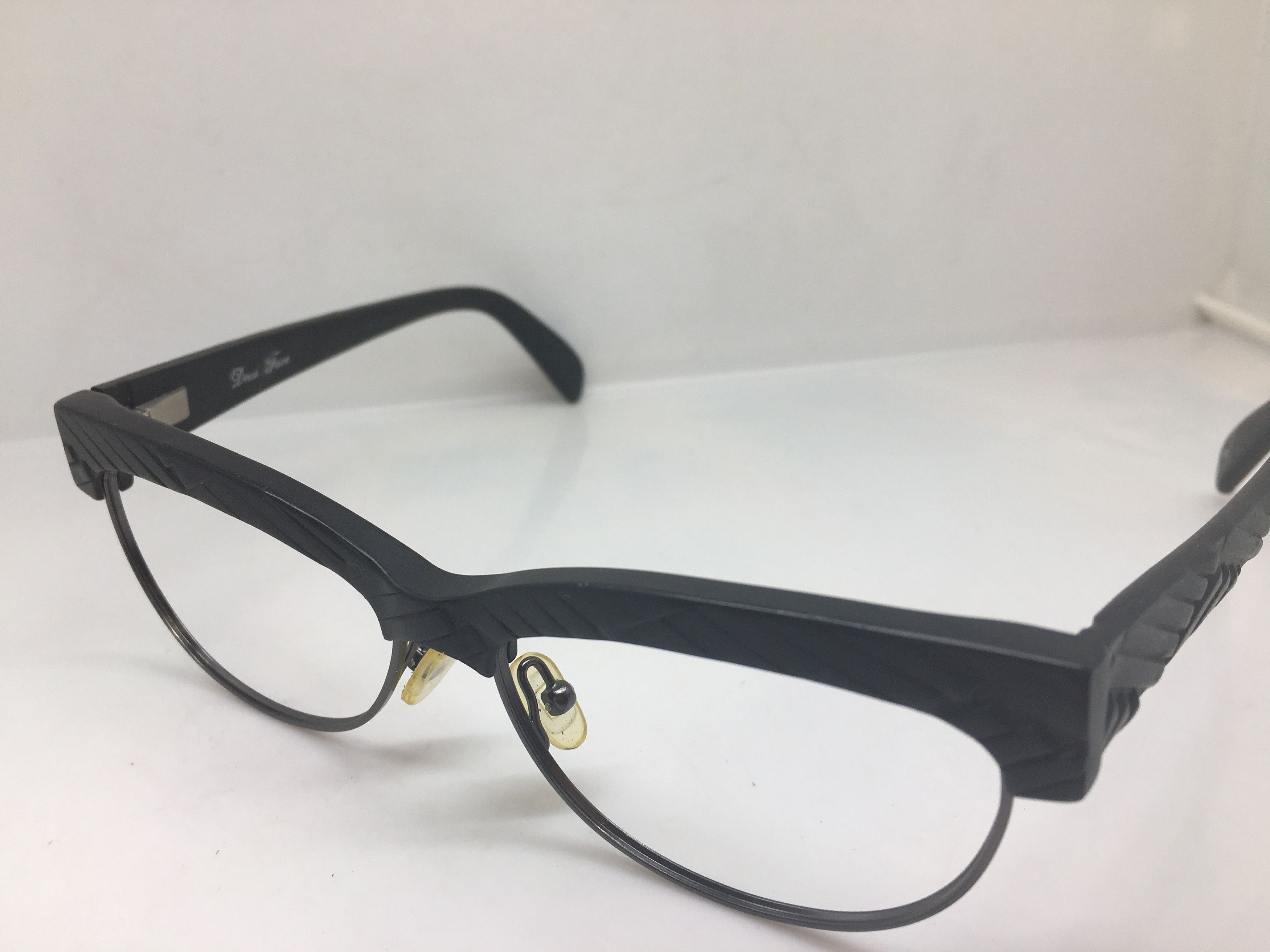 Other Deua Face Black Malcolm X Eyeglasses Frame Vintage Size ONE SIZE - 3 Thumbnail