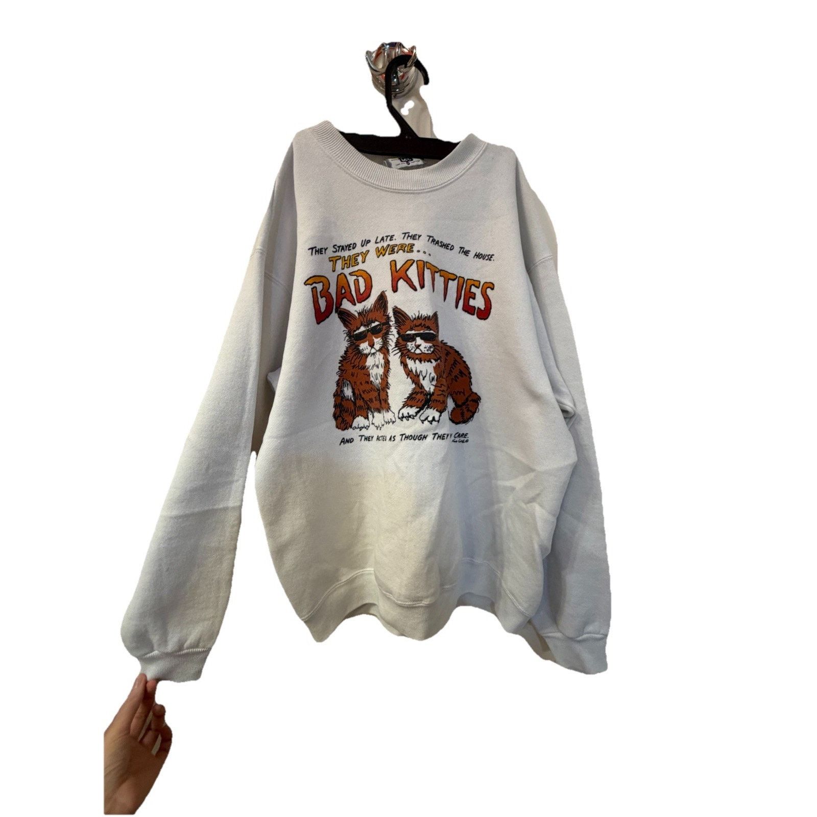 Other Vintage 90s Grunge Skate Bad Kitties Frank Coble Sweatshirt Size US M / EU 48-50 / 2 - 3 Thumbnail