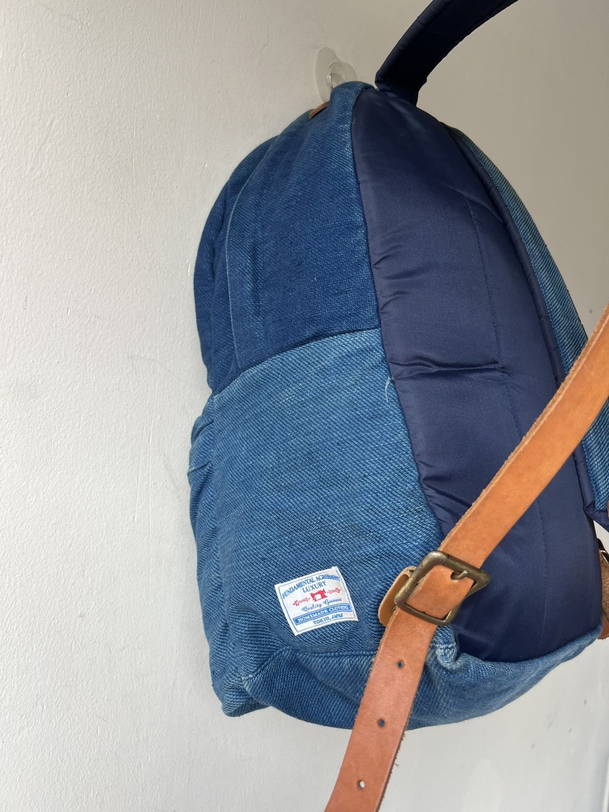 FDMTL FDMTL Japan Fade Patina Indigo Backpack Bag Size ONE SIZE - 24 Thumbnail