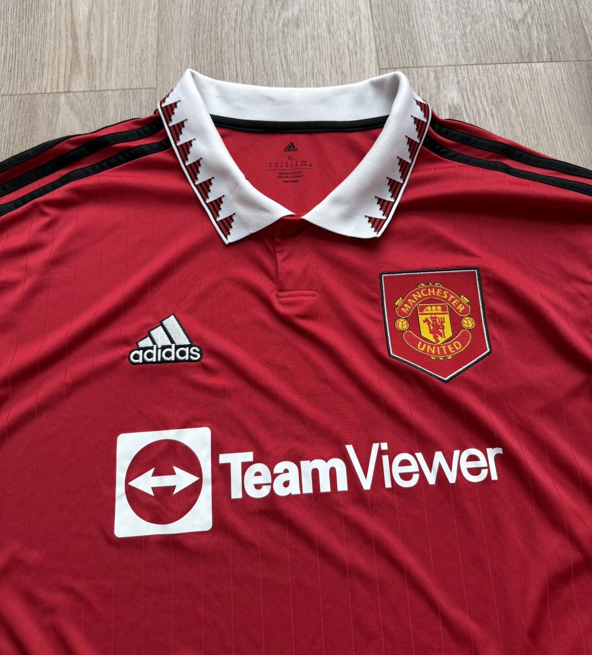 Adidas Adidas Home Manchester United Football T-Shirt Soccer Jersey Size US XL / EU 56 / 4 - 4 Thumbnail