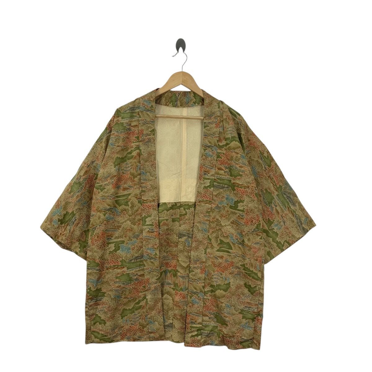 Vintage Vintage 70s KIMONO JAPAN KOMON MINKA Traditional Geisha Size XXL / US 16-18 / IT 52-54 - 3 Thumbnail