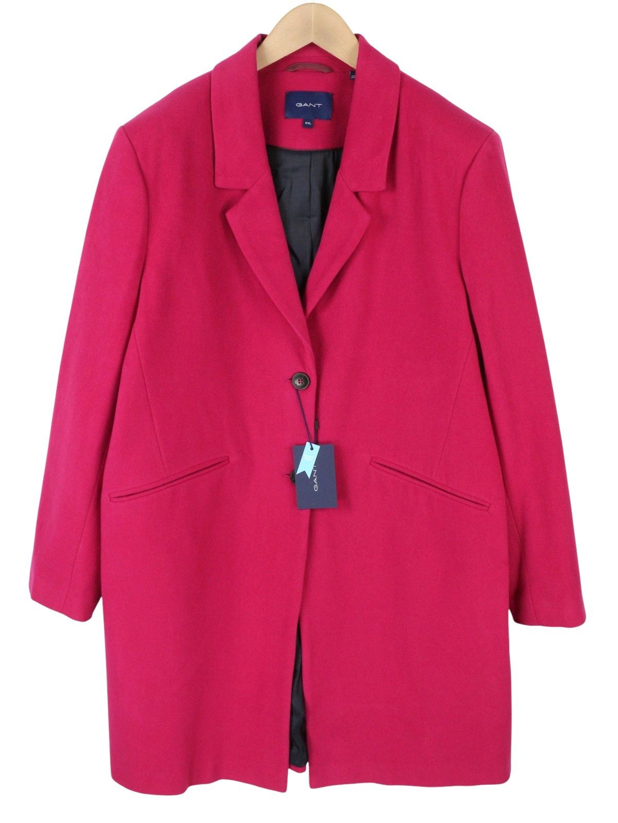 Gant CLASSIC TAILORED 2XL Love Potion Wool Cashmere Coat 87283 Size XXL / US 16-18 / IT 52-54 - 1 Thumbnail