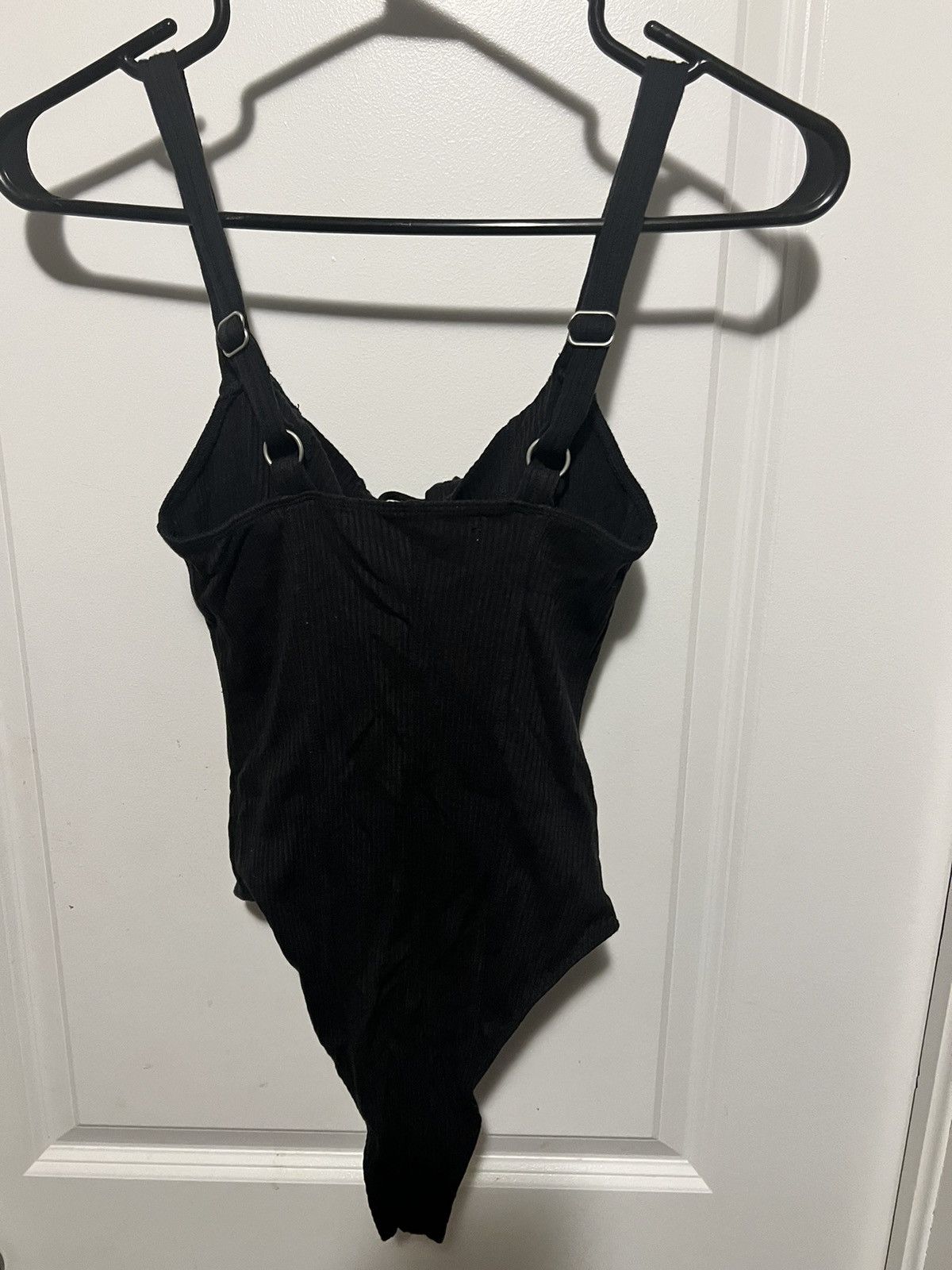 Urban Outfitters Tank top Lace up Bodysuit #lace #black Size S / US 4 / IT 40 - 2 Thumbnail