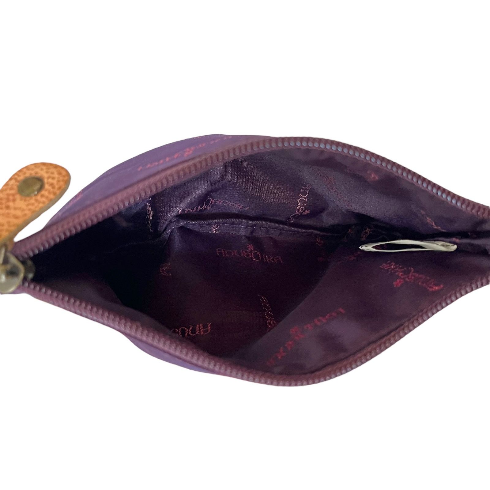 Other Anuschka Wine Red Jacquard Weave Zip Top Pouch Clutch Bag Size ONE SIZE - 3 Thumbnail