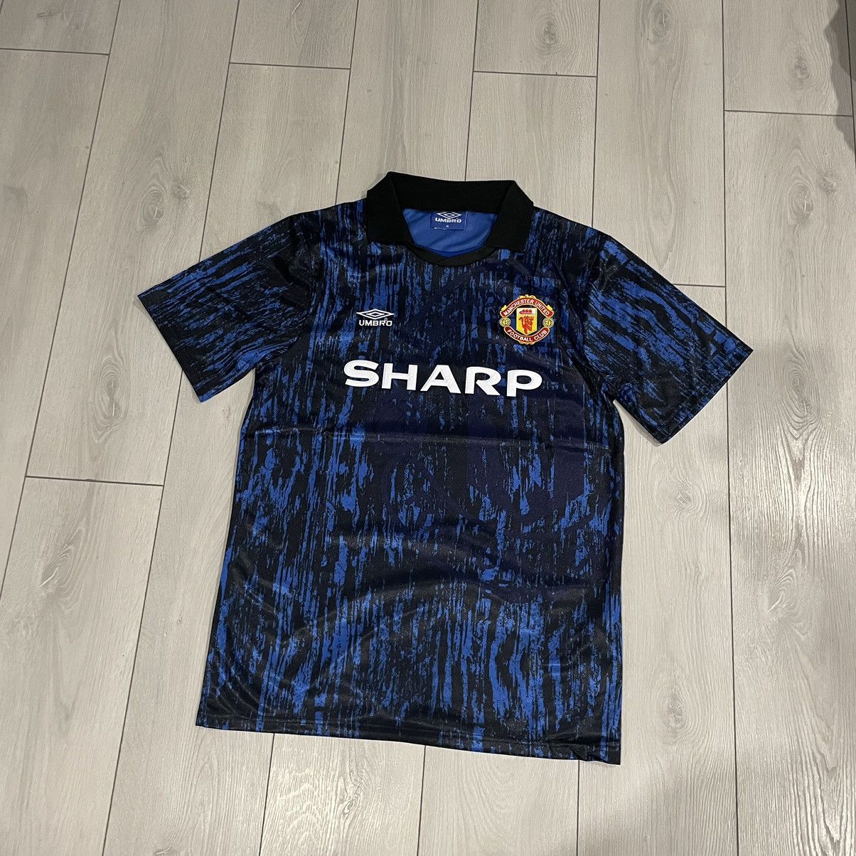 Manchester United Umbro Sharp Home Football jersey 90s shirt
