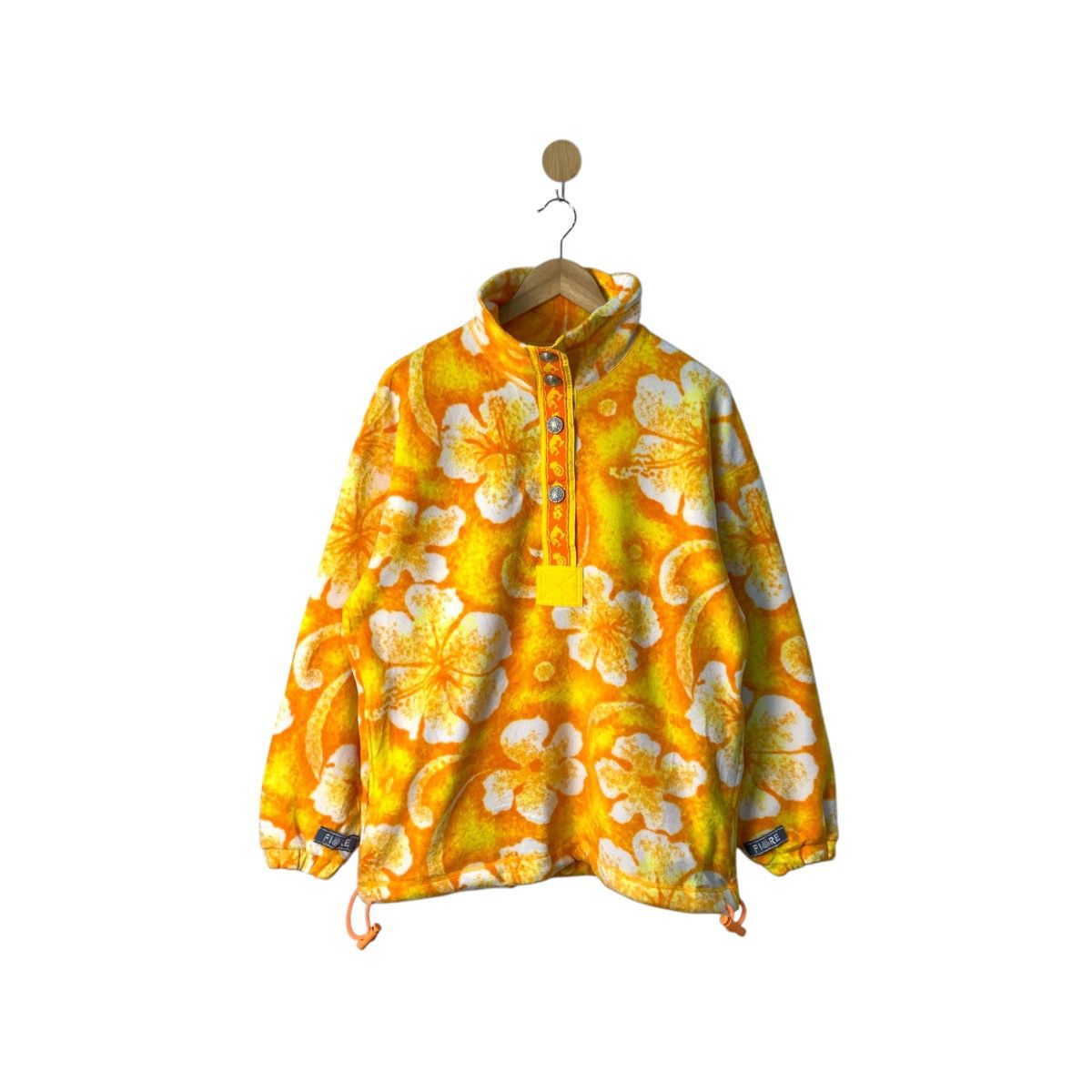 Japanese Brand Jo Jo Fiore Fleece Sweater Half Button Size US L / EU 52-54 / 3 - 1 Thumbnail