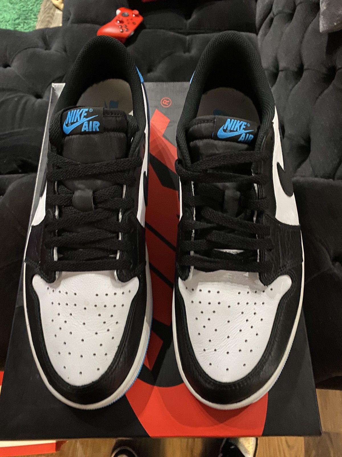 Nike Air Jordan 1 Retro Low Blue UNC SZ 11.5 CZ0790-104 Used Size US 11.5 / EU 44-45 - 3 Thumbnail