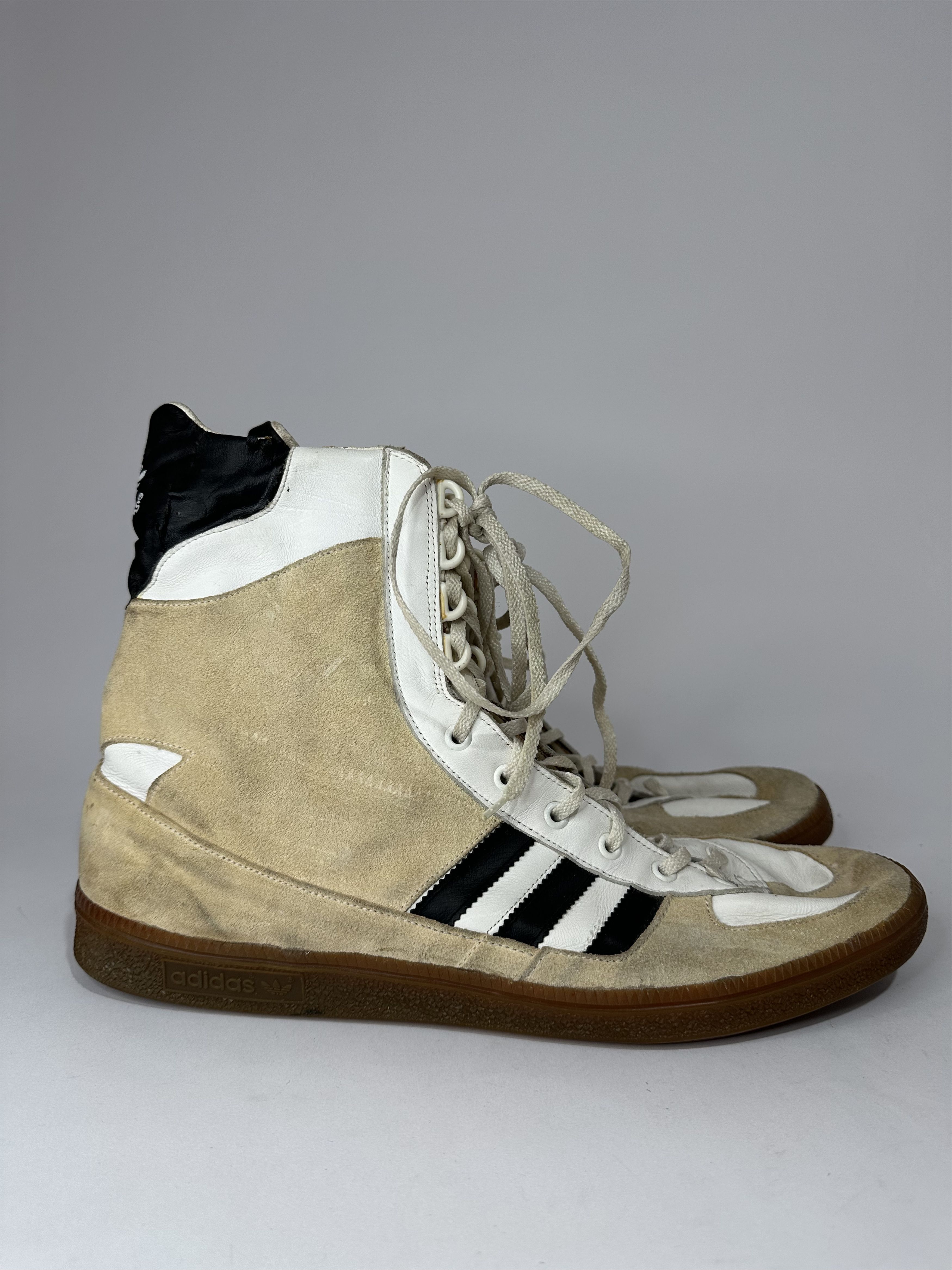 Adidas Vintage 80's Adidas Adimed Stabil Hi Top Sneakers. Size US 13 / EU 46 - 1 Thumbnail