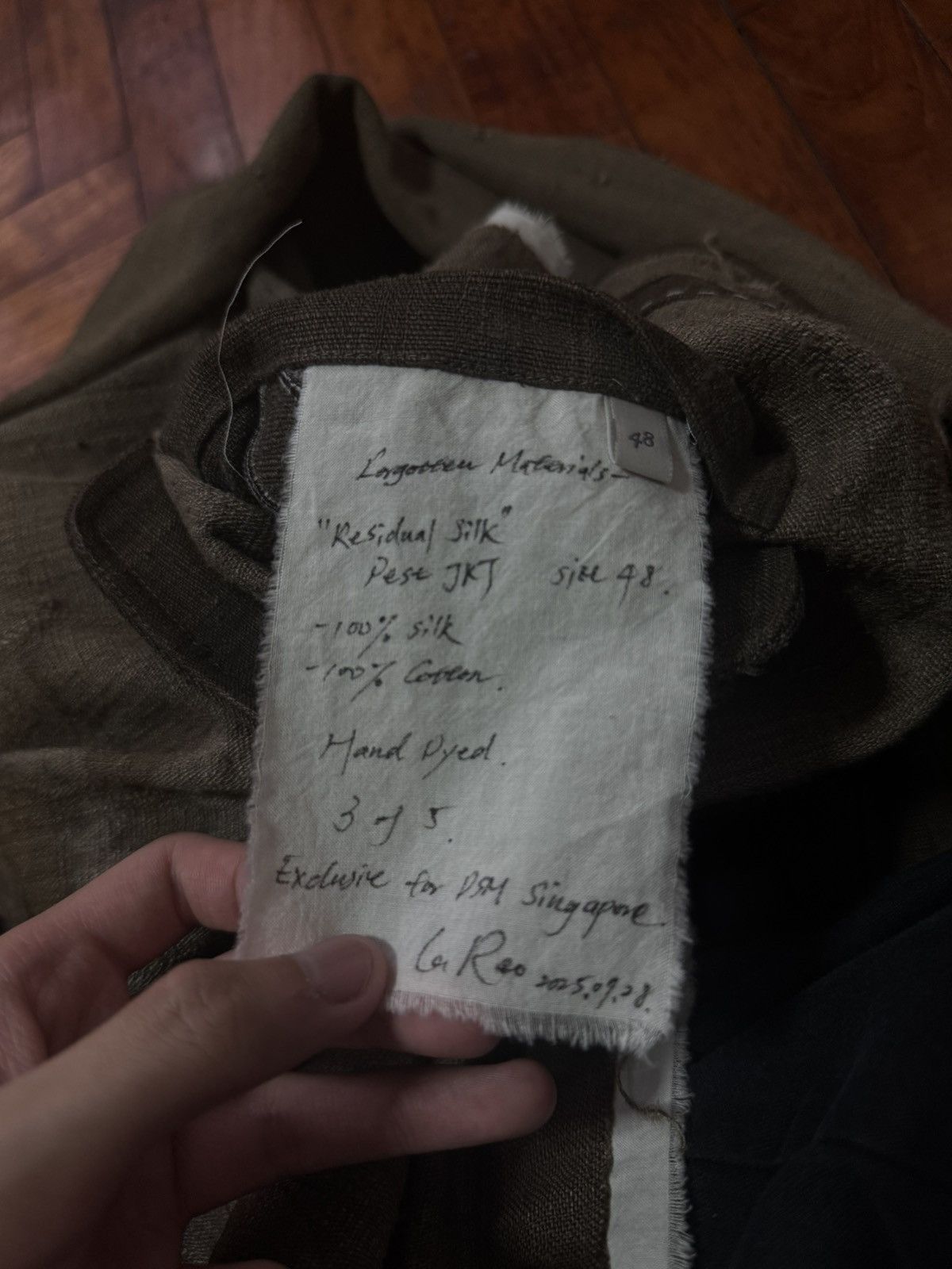 Professor.E Professor.E "Forgotten Materials" Residual silk jacket Size US M / EU 48-50 / 2 - 6 Thumbnail