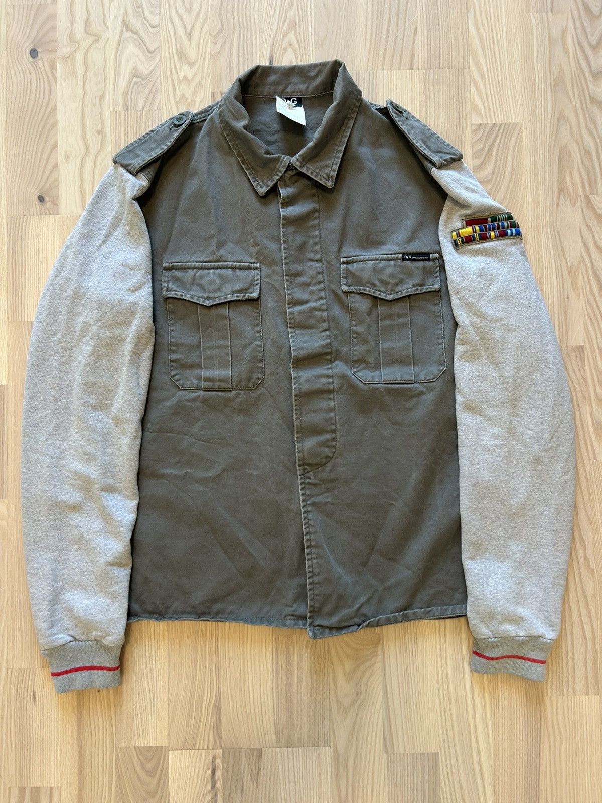 Dolce & Gabbana Dolce & Gabbana Hybrid Military Jacket have a good time Size US L / EU 52-54 / 3 - 1 Thumbnail