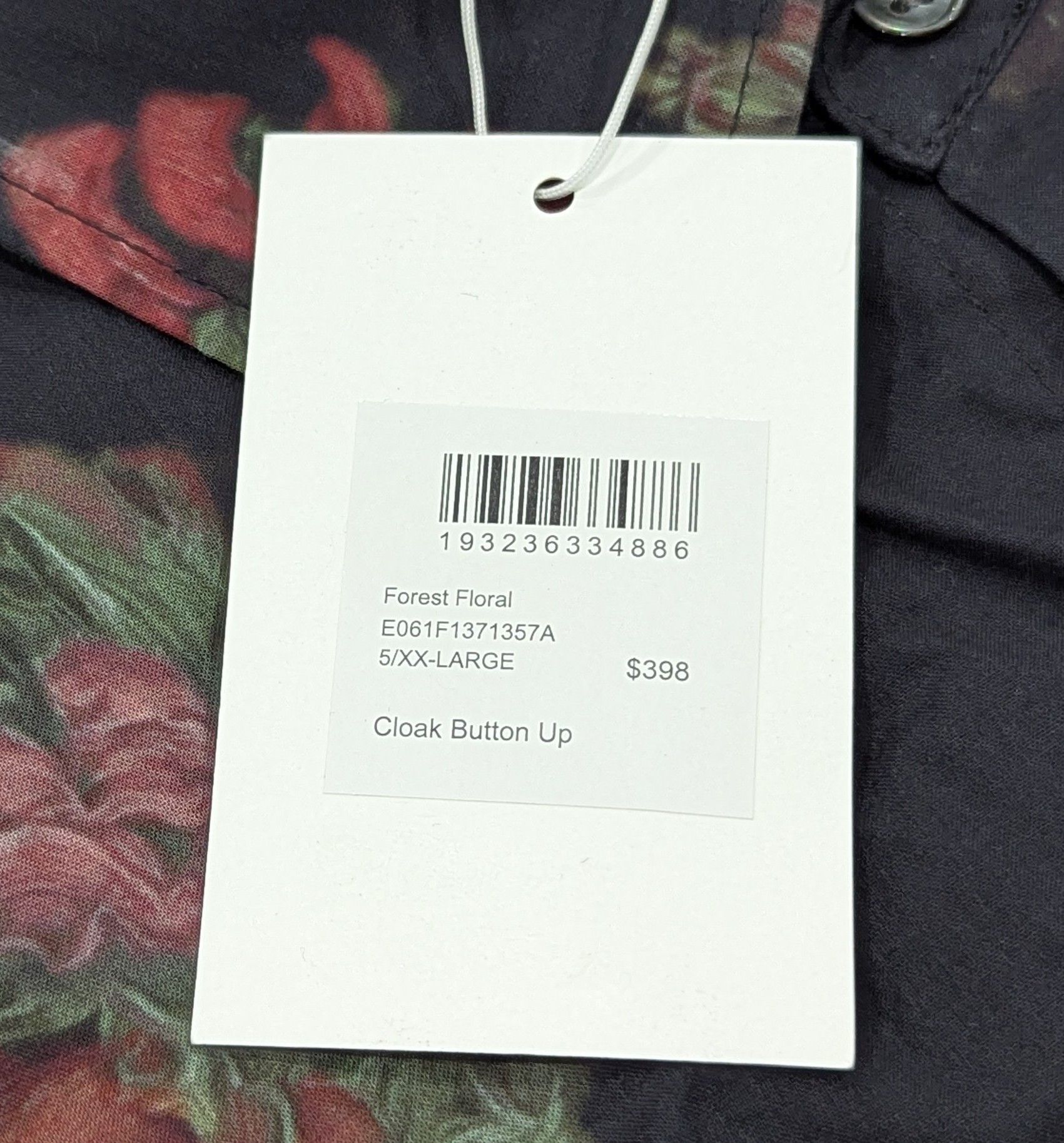 John Elliott JOHN ELLIOTT Floral LS Button Up Shirt Black 5 - 2XL Size US XXL / EU 58 / 5 - 8 Thumbnail