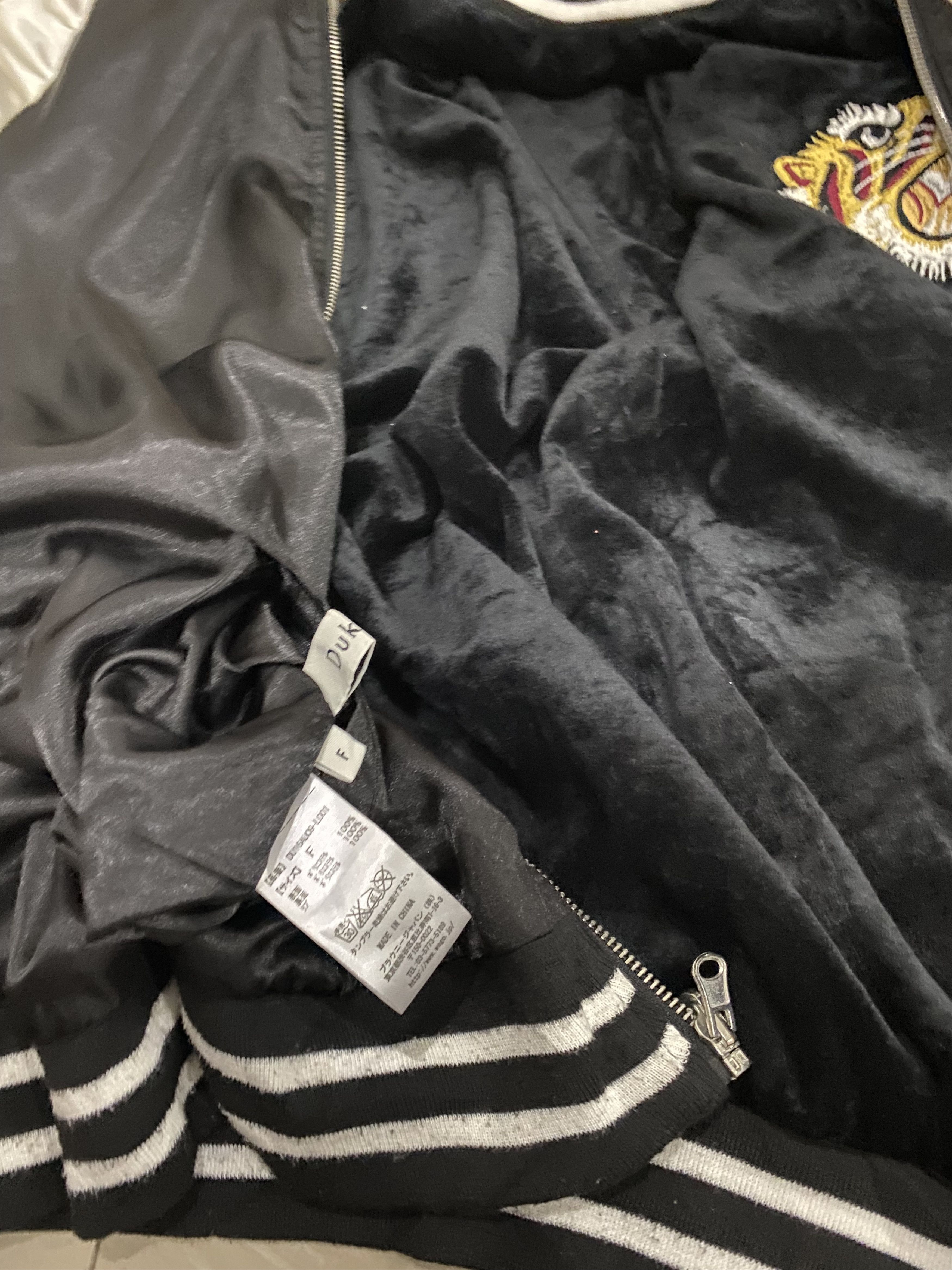 Japanese Brand Vintage Reversible Sukajan tiger dragon velvet kacket Size S / US 4 / IT 40 - 7 Thumbnail